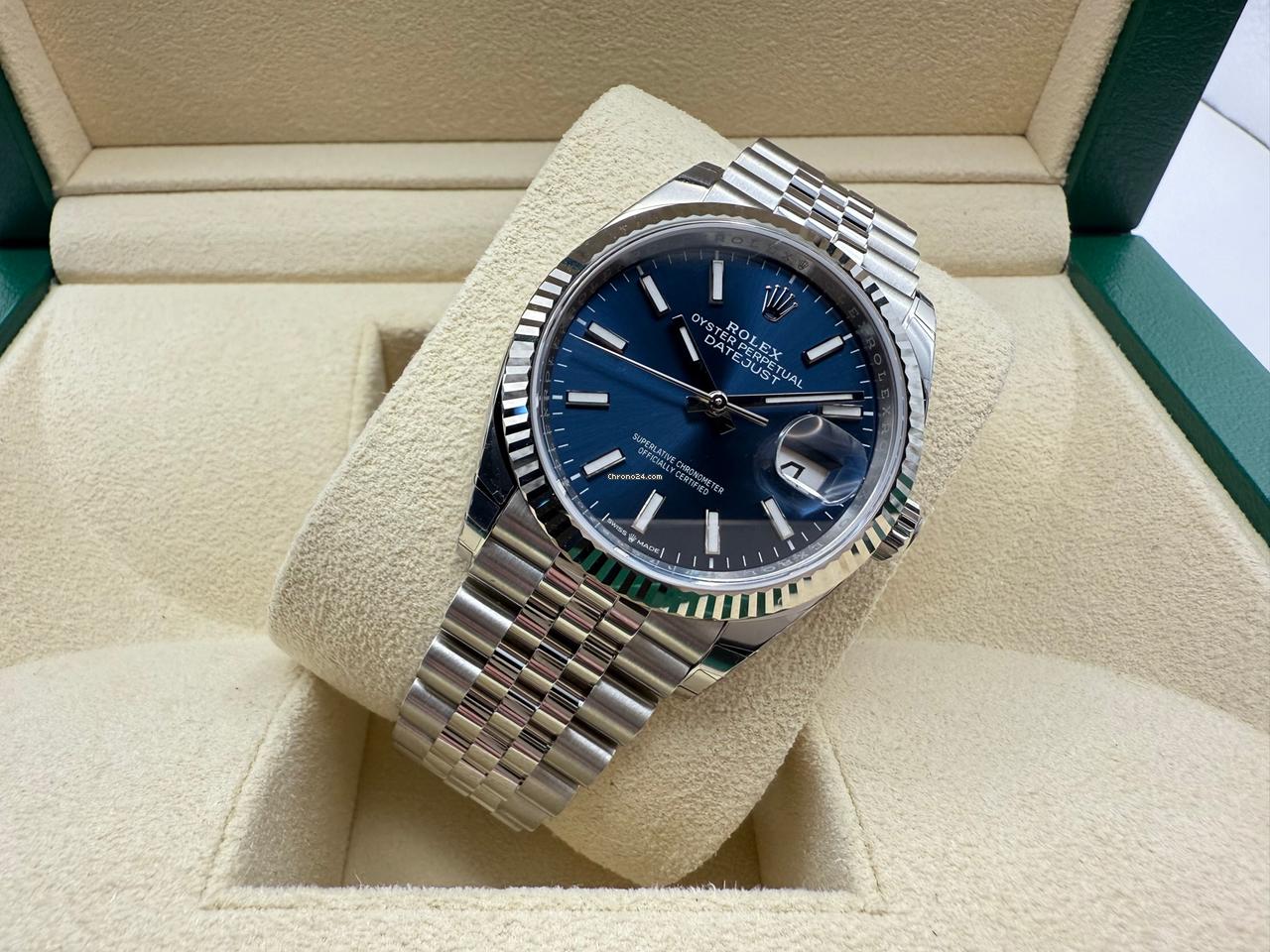 Rolex Datejust 36mm | Blauw Wijzerplaat & 18K Witgouden Lunette | Jubilee | 126234 - Image 11