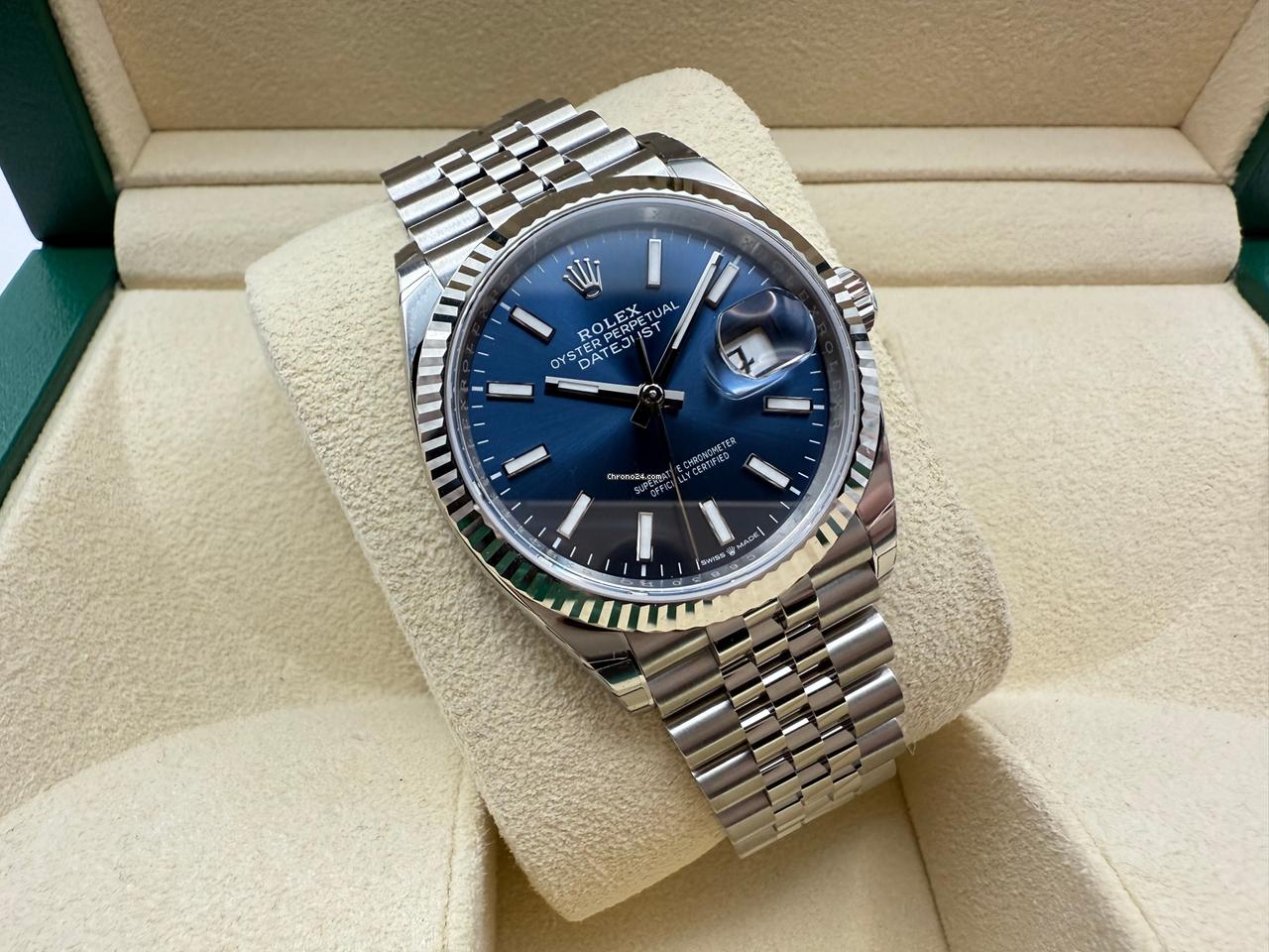 Rolex Datejust 36mm | Blauw Wijzerplaat & 18K Witgouden Lunette | Jubilee | 126234 - Image 12