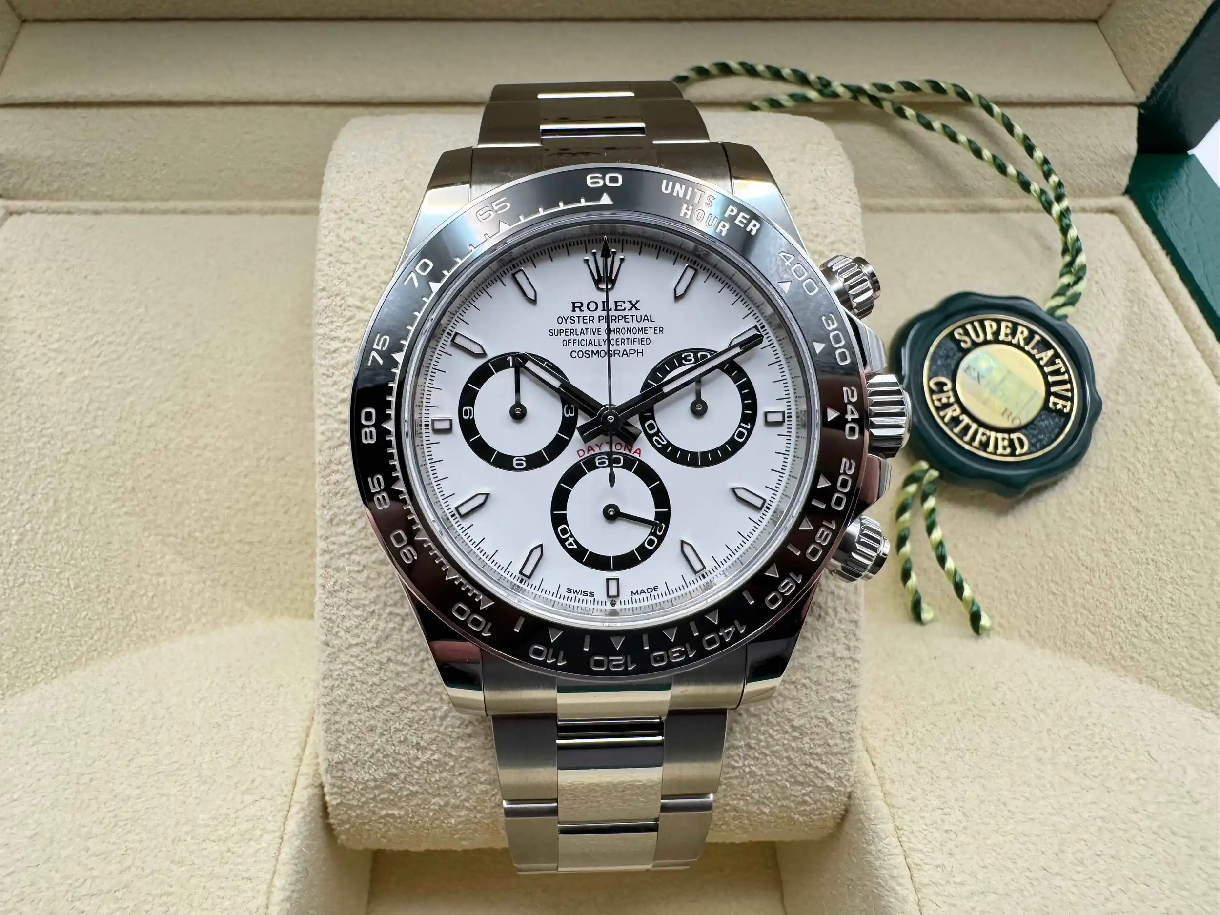 Rolex Daytona 40 “Panda” Zwart/Witte Wijzerplaat | Oystersteel | 126500LN