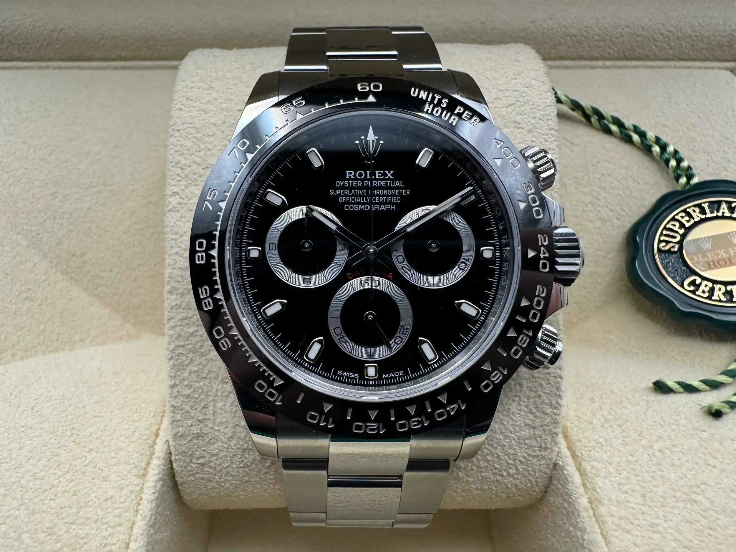 Rolex Daytona 40mm | Zwart Wijzerplaat & Zwarte Keramische Cerachrom Lunette | Oystersteel | 126500LN - Image 5