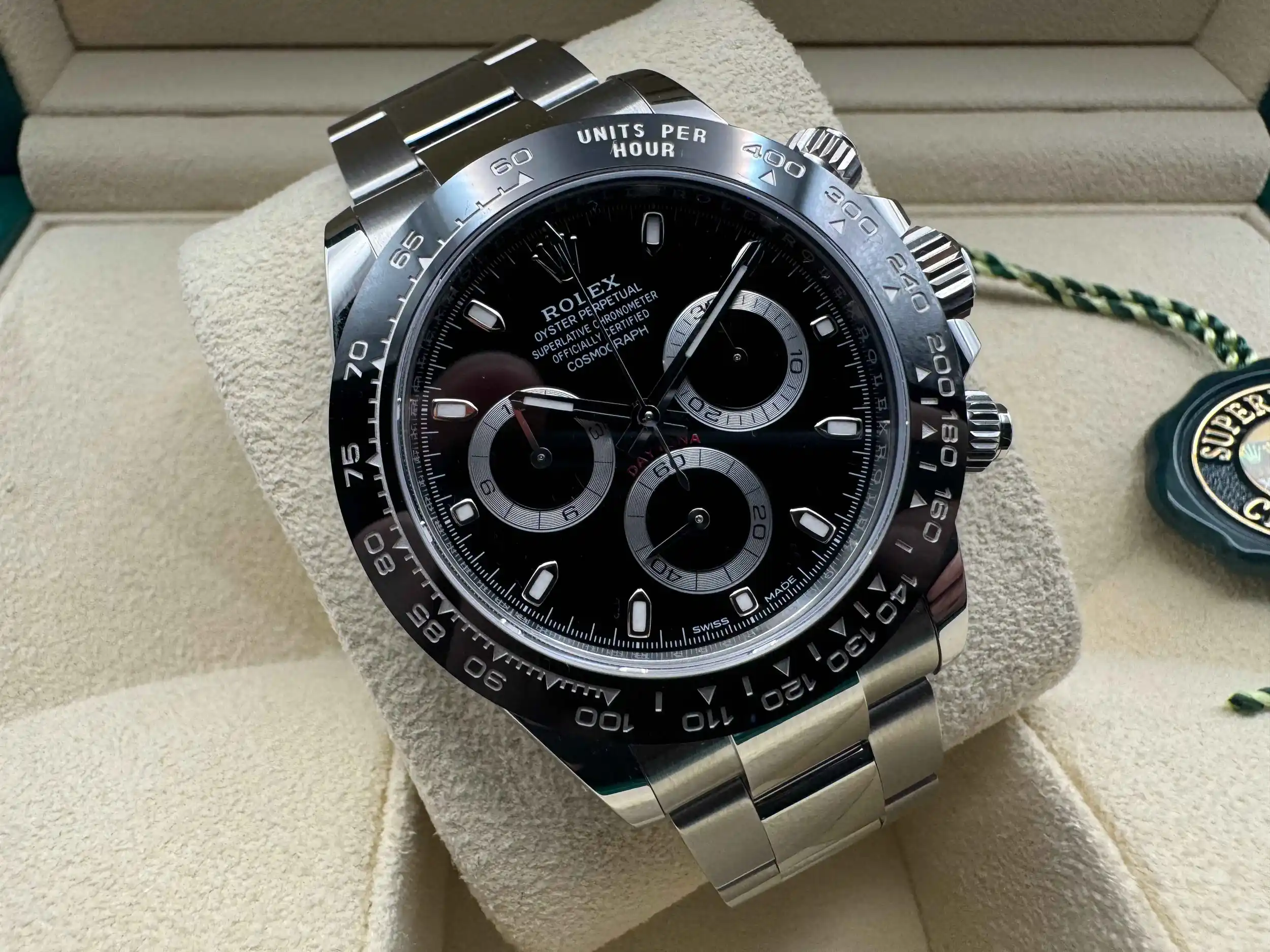 Rolex Daytona 40mm | Zwart Wijzerplaat & Zwarte Keramische Cerachrom Lunette | Oystersteel | 126500LN - Image 7