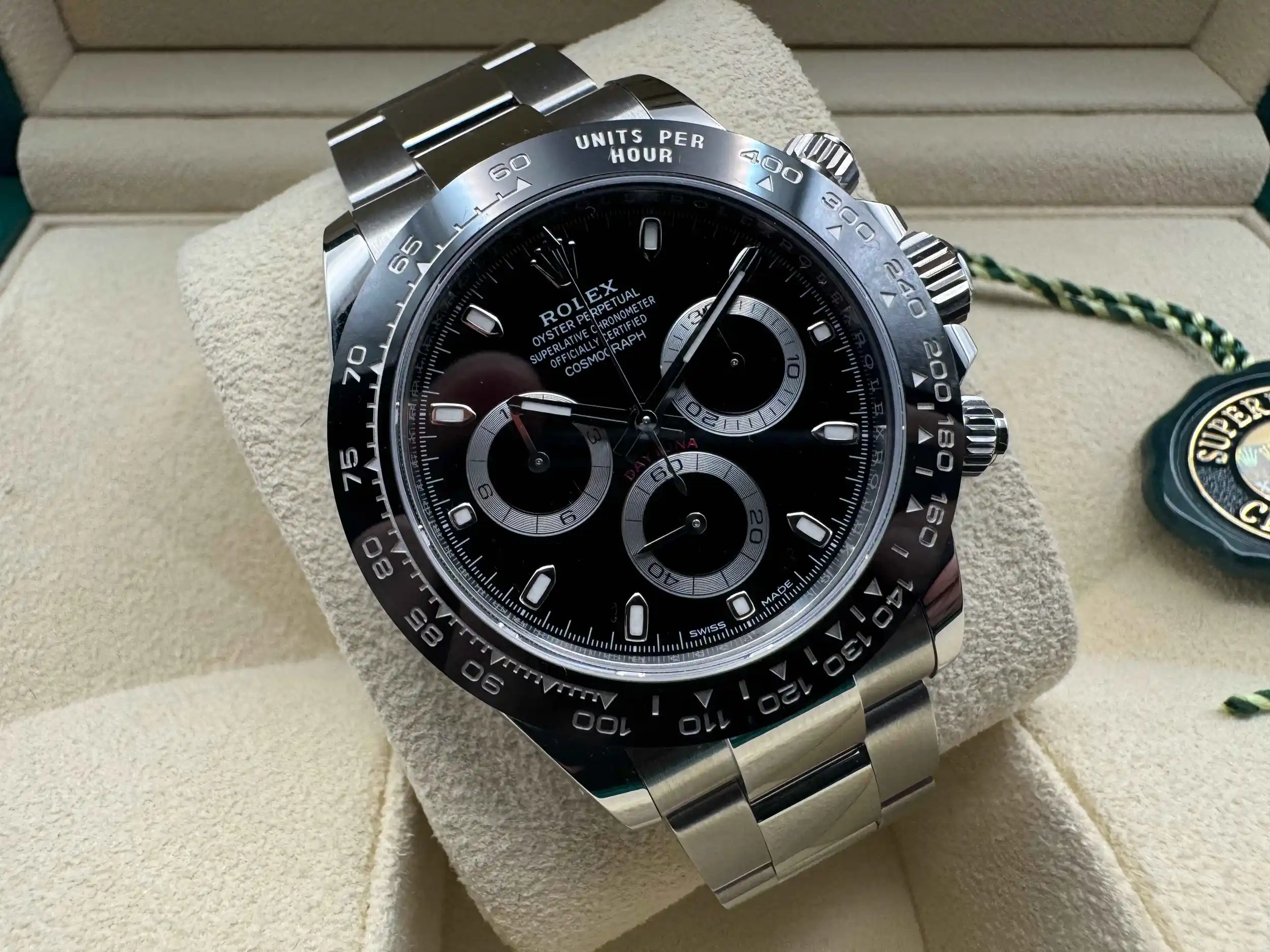 Rolex Daytona 40mm | Zwart Wijzerplaat & Zwarte Keramische Cerachrom Lunette | Oystersteel | 126500LN - Image 3