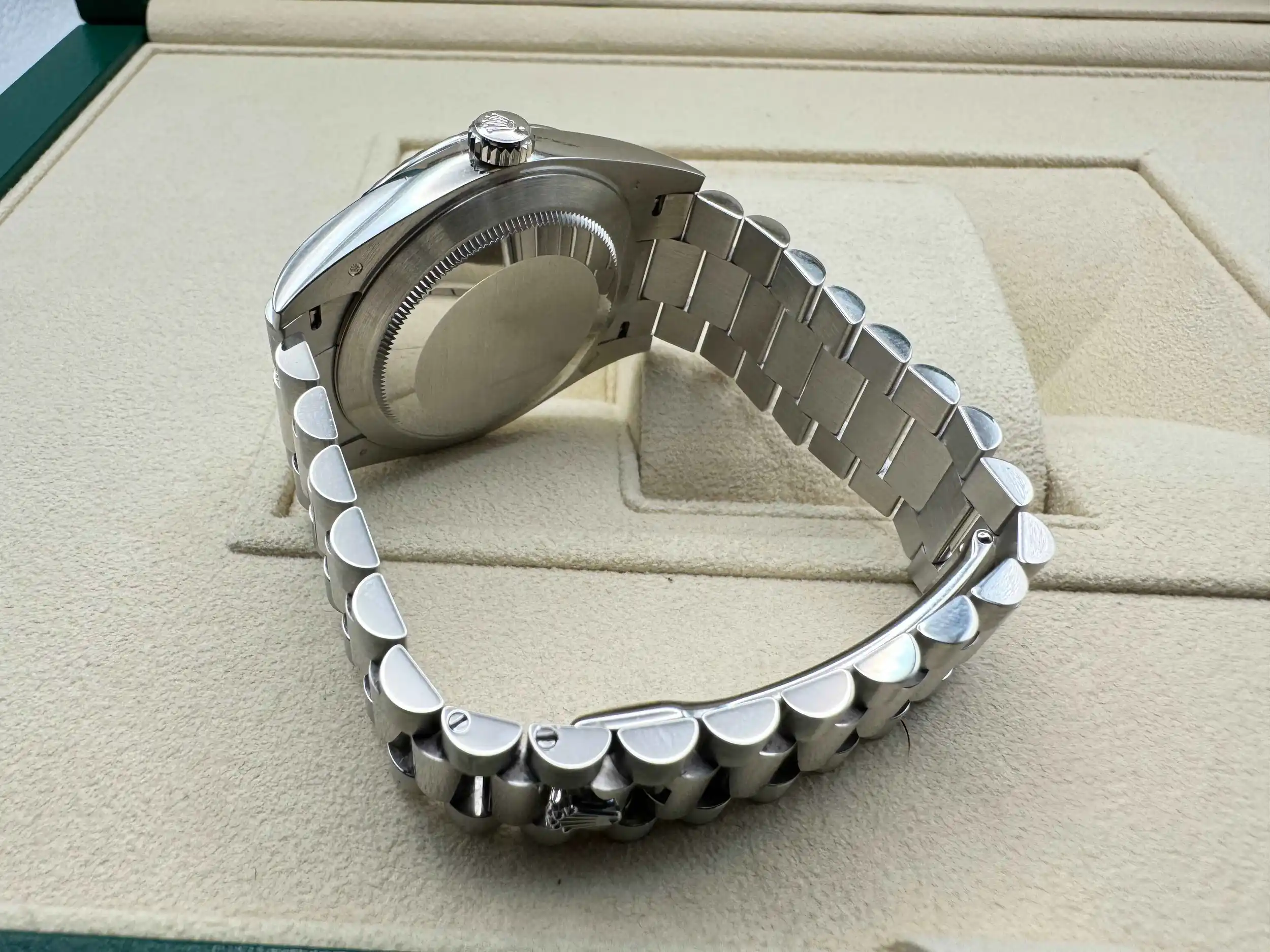 Rolex Daydate 40 | Platinum “ICE” Blauw 950 Platina Wijzerplaat | President-armband (Massief Platina) | 228236 - Image 9