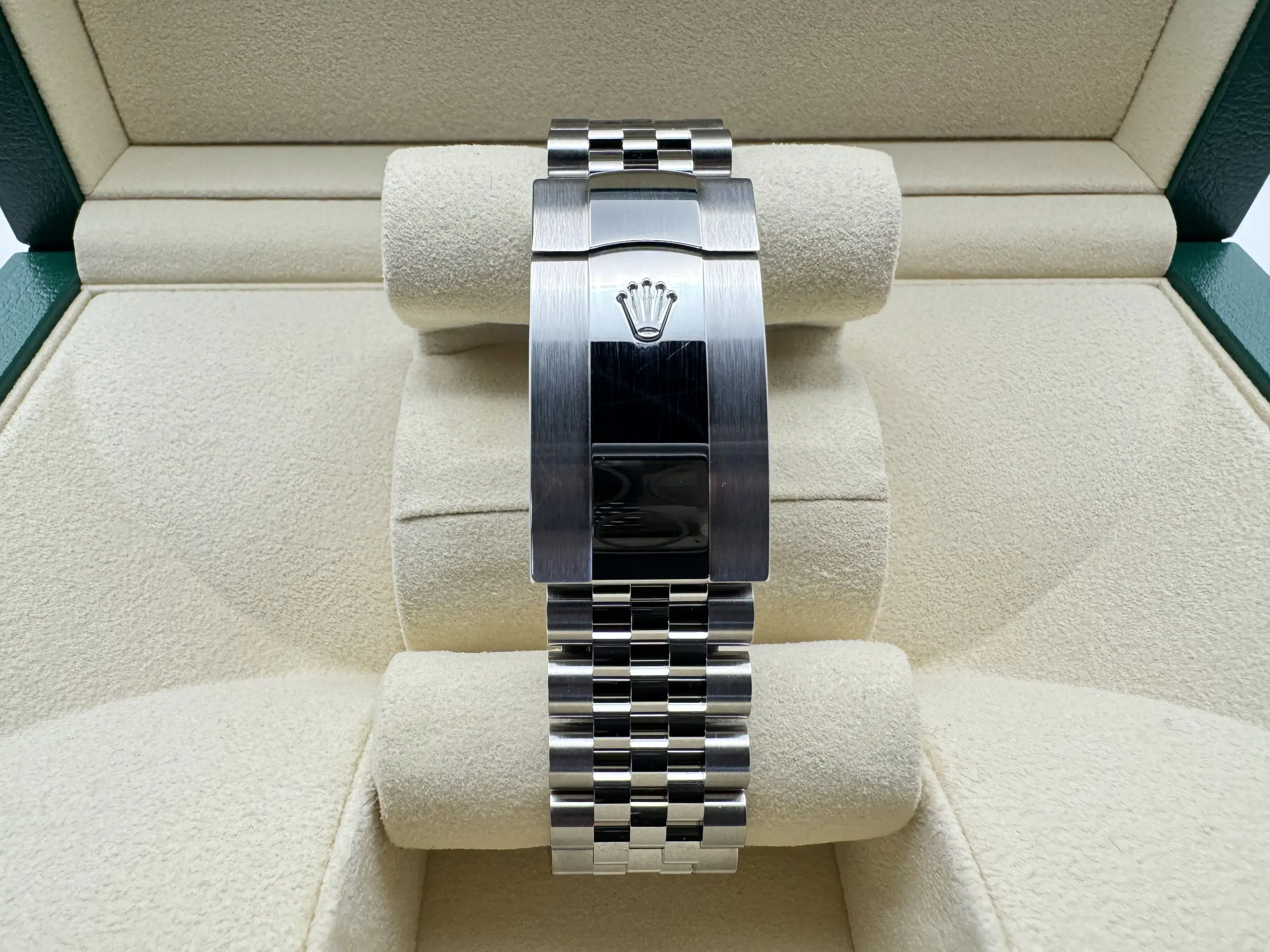 Rolex Sky-Dweller 42mm | Groene Wijzerplaat & 18K Witgoud (Gegroefde Bezel/Lunette) | Jubilee | 336934 - Image 8
