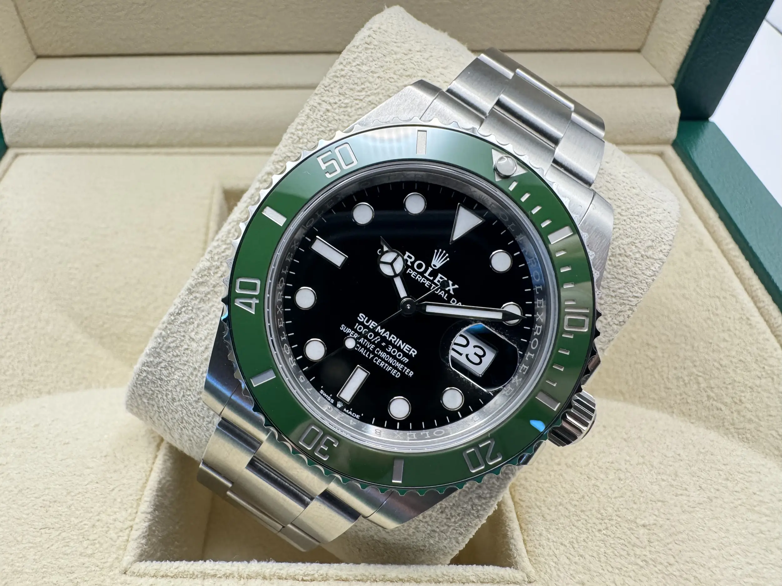Rolex Submariner Starbucks 41mm | Groene Cerachrom Bezel & Zwarte Wijzerplaat | Oystersteel | 126610LV - Image 5