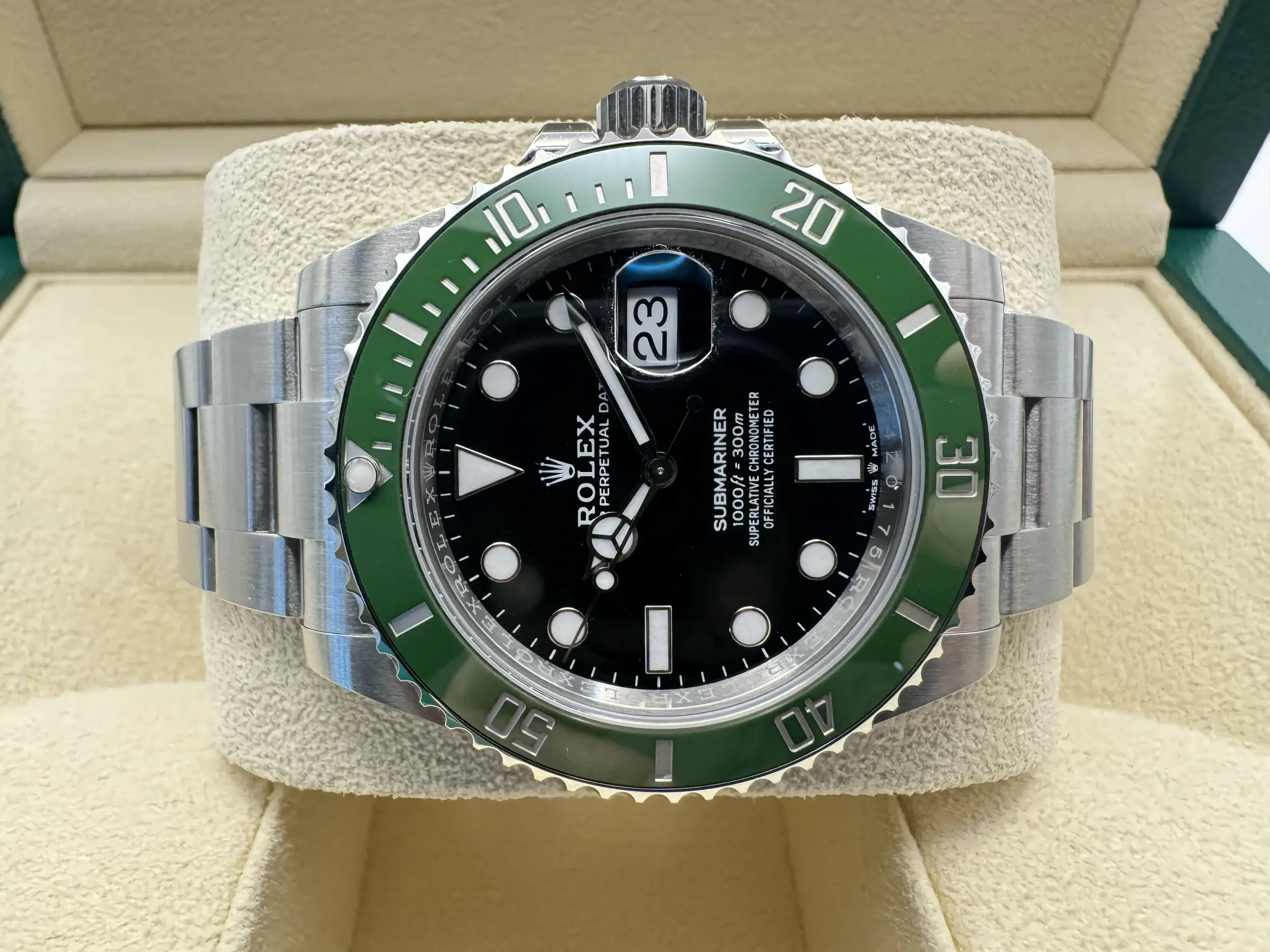 Rolex Submariner Starbucks 41mm | Groene Cerachrom Bezel & Zwarte Wijzerplaat | Oystersteel | 126610LV - Image 6