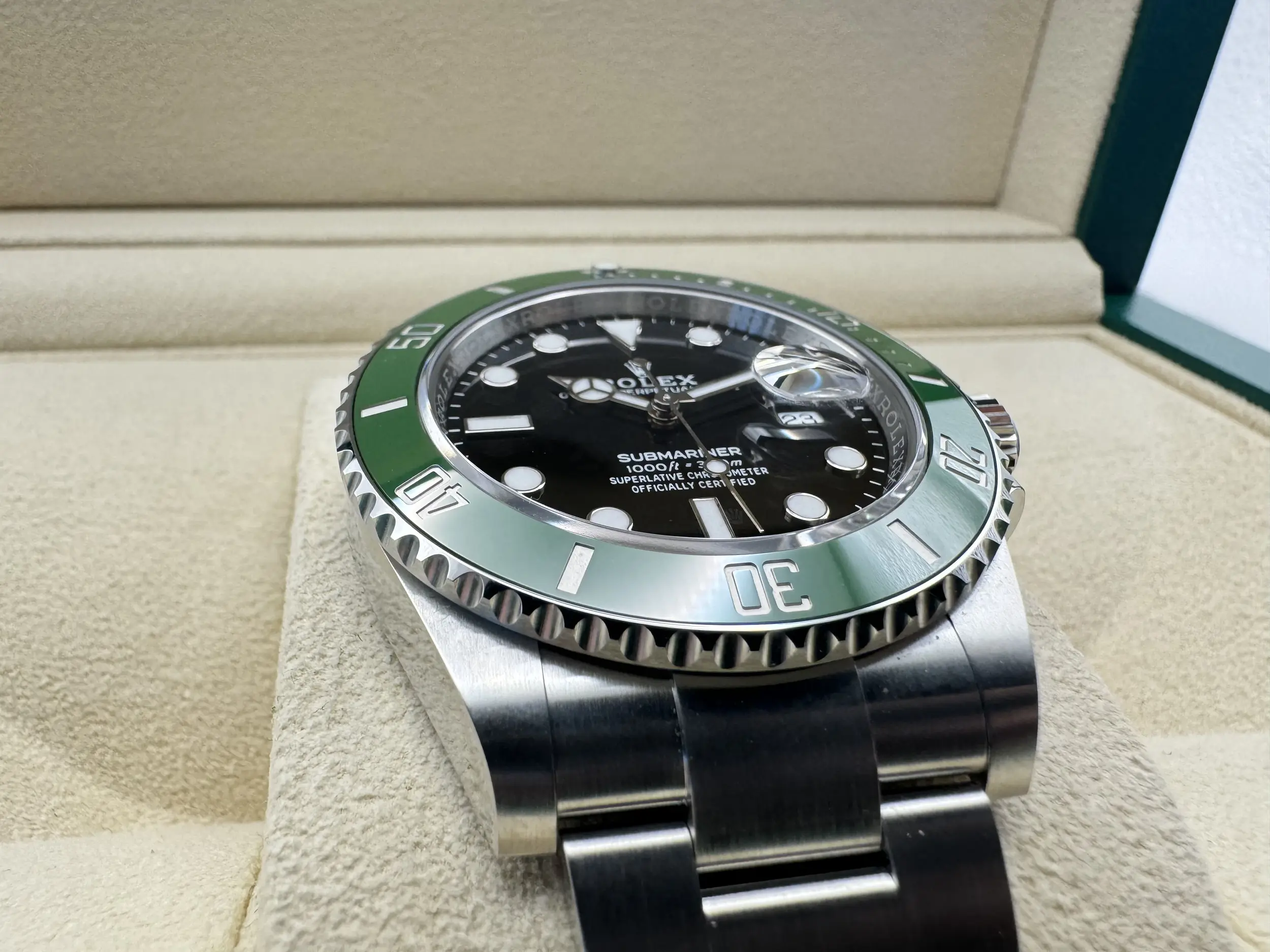 Rolex Submariner Starbucks 41mm | Groene Cerachrom Bezel & Zwarte Wijzerplaat | Oystersteel | 126610LV - Image 9
