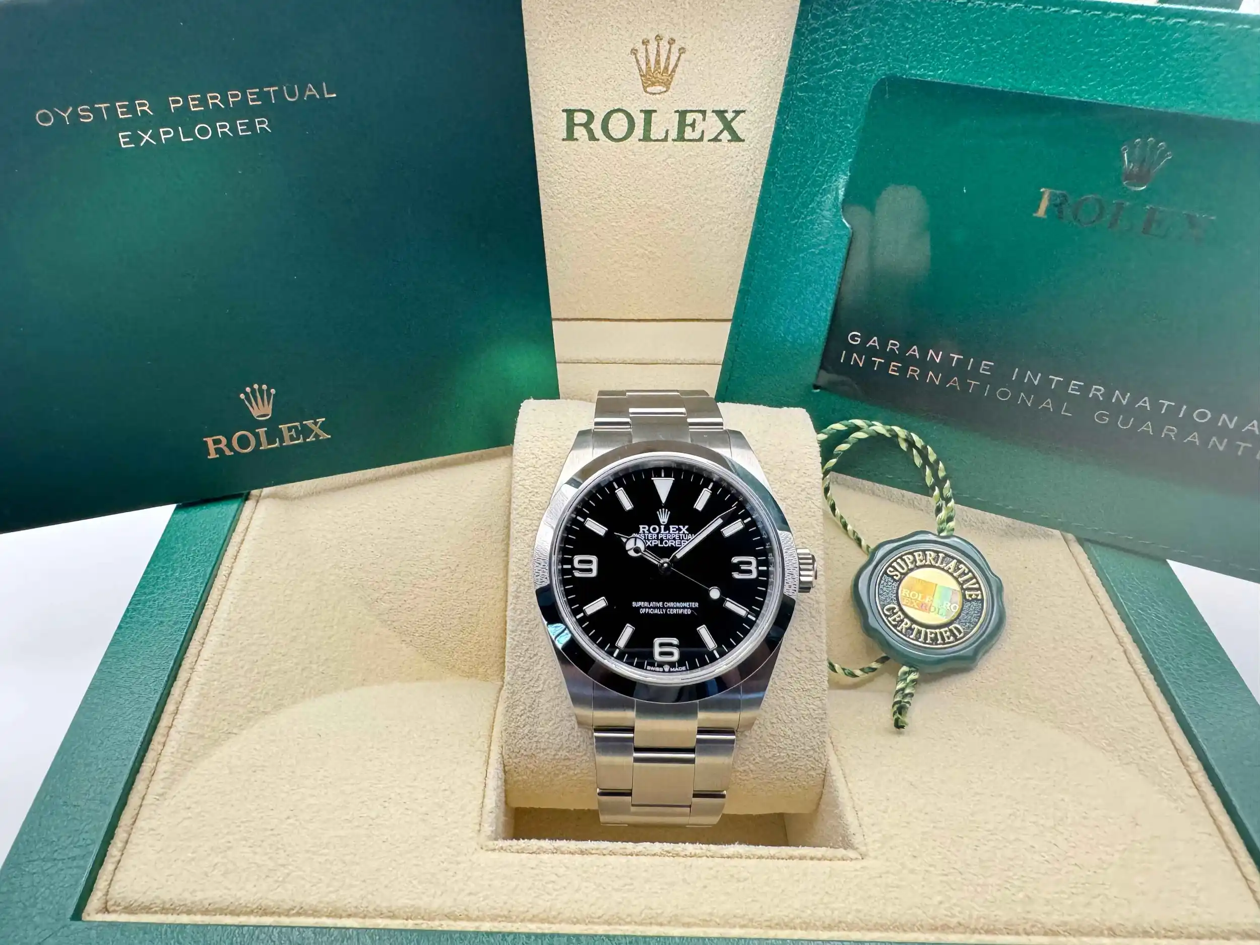 Rolex Explorer 40mm | Zwarte Wijzerplaat | 224270 - Image 3