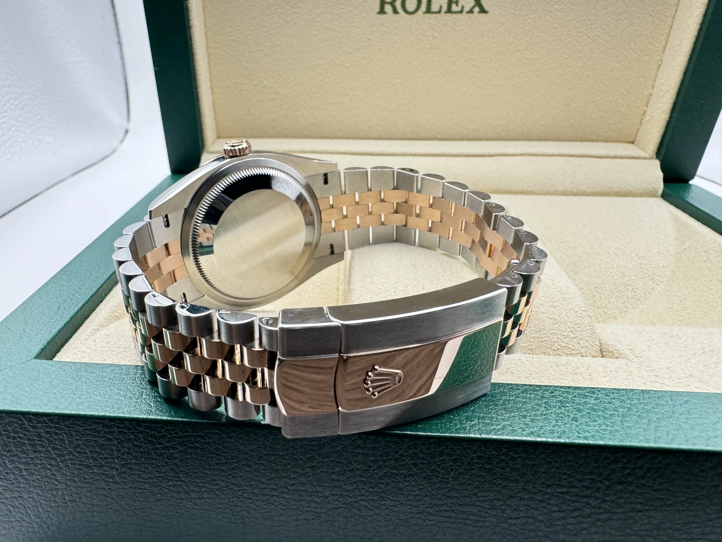 Rolex Datejust 36mm | Choco Wijzerplaat Two-tone &18K Everose Gouden Gekartelde Bezel | Jubilee | 126231 - Image 11