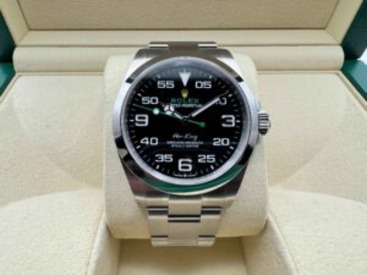 Rolex Airking 40mm | Zwarte wijzerplaat | Oystersteel | 126900
