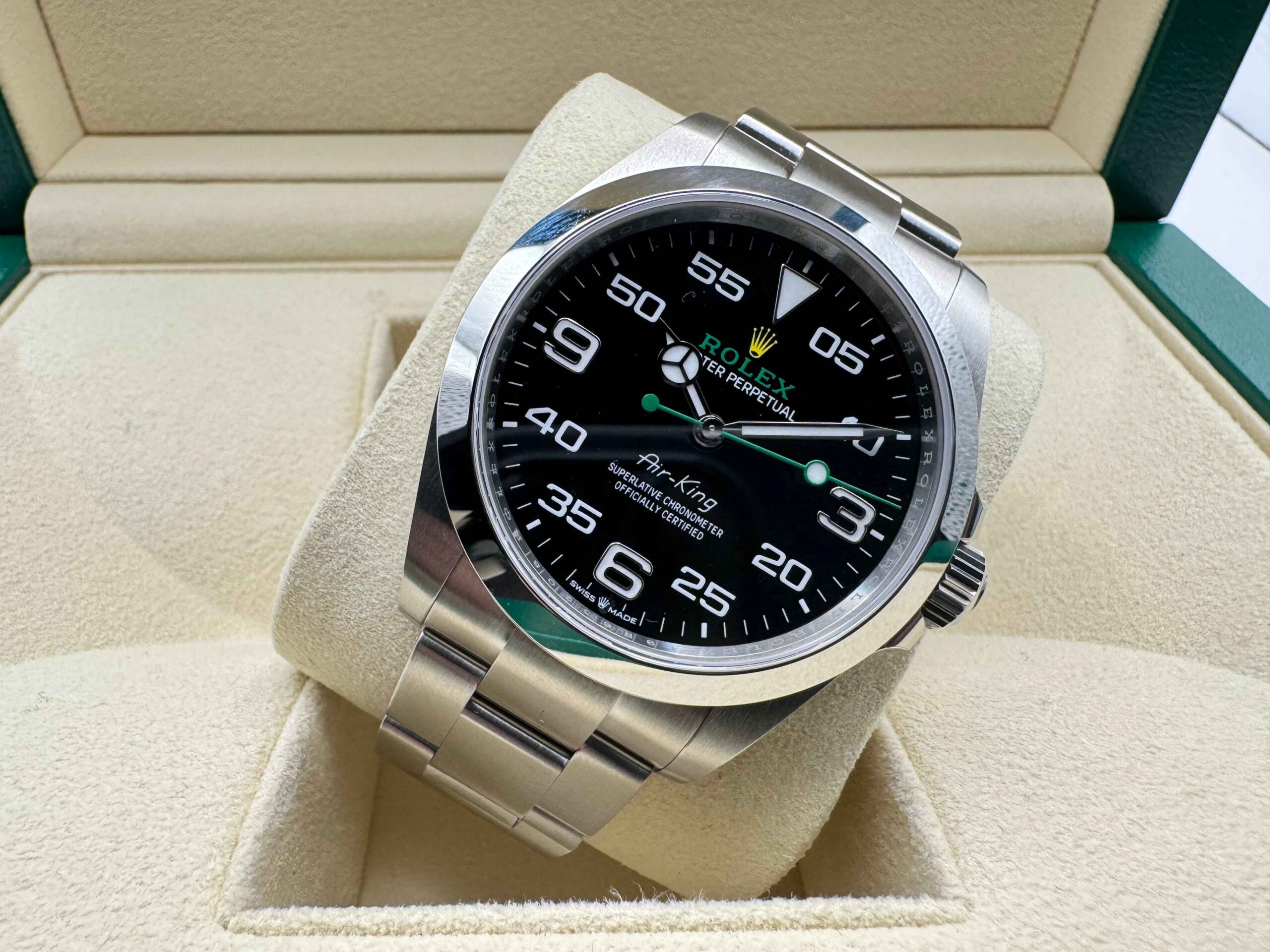 Rolex Airking 40mm | Zwarte wijzerplaat | Oystersteel | 126900 - Image 5