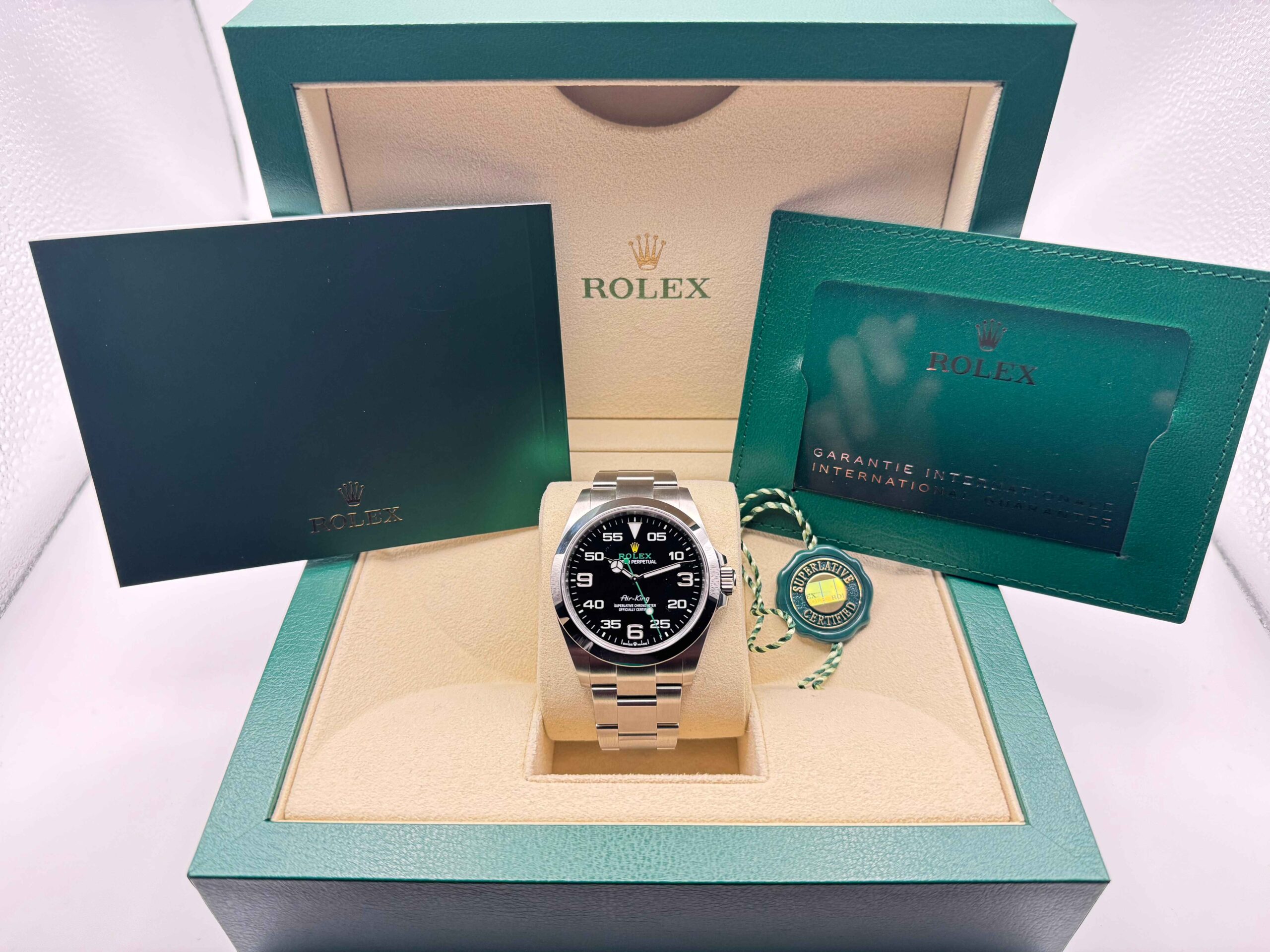 Rolex Airking 40mm | Zwarte wijzerplaat | Oystersteel | 126900 - Image 2