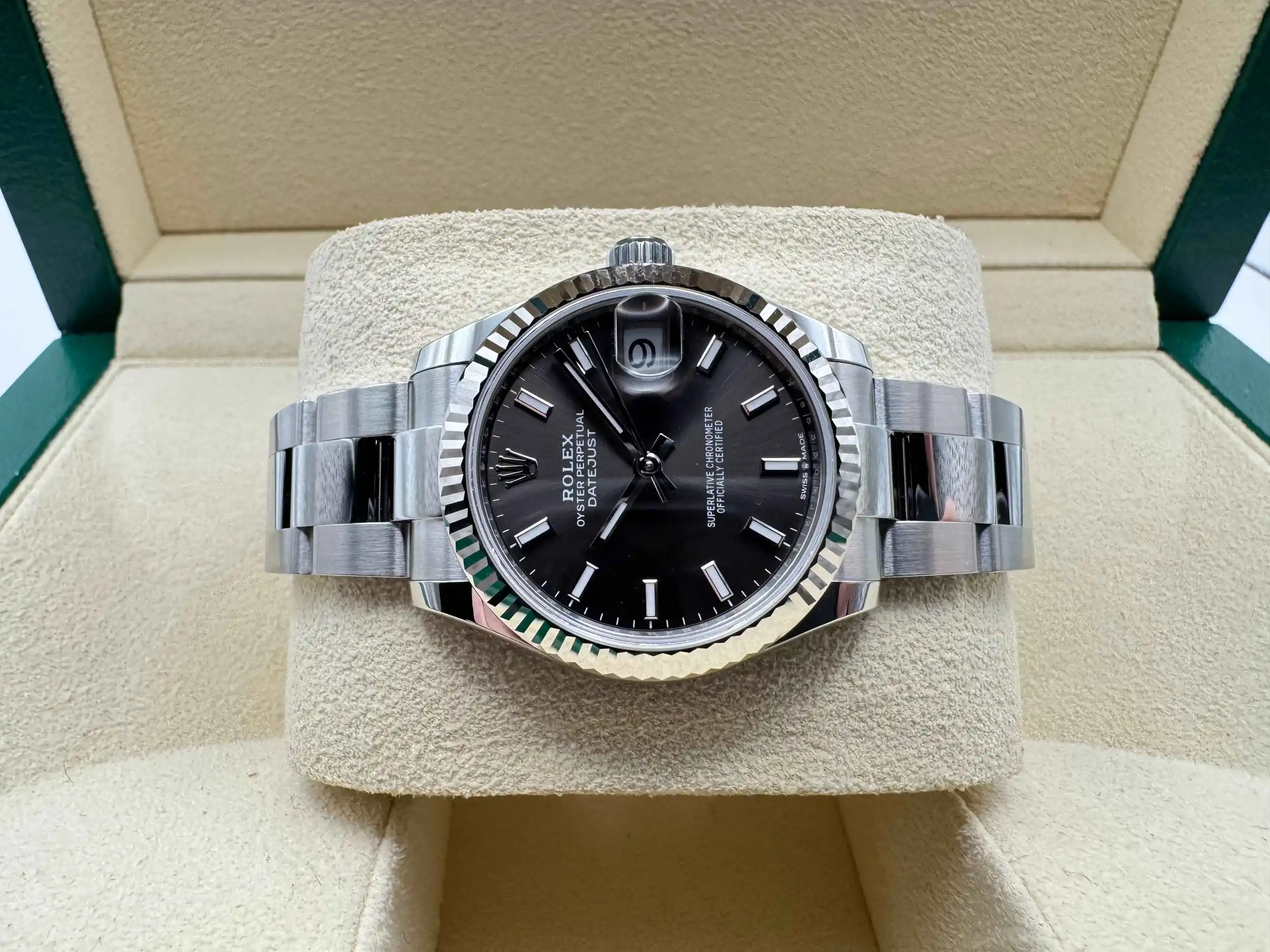 Rolex Datejust 31mm | Rhodium Wijzerplaat &18k Witgoud | Fluted Lunette | 278274 - Image 6