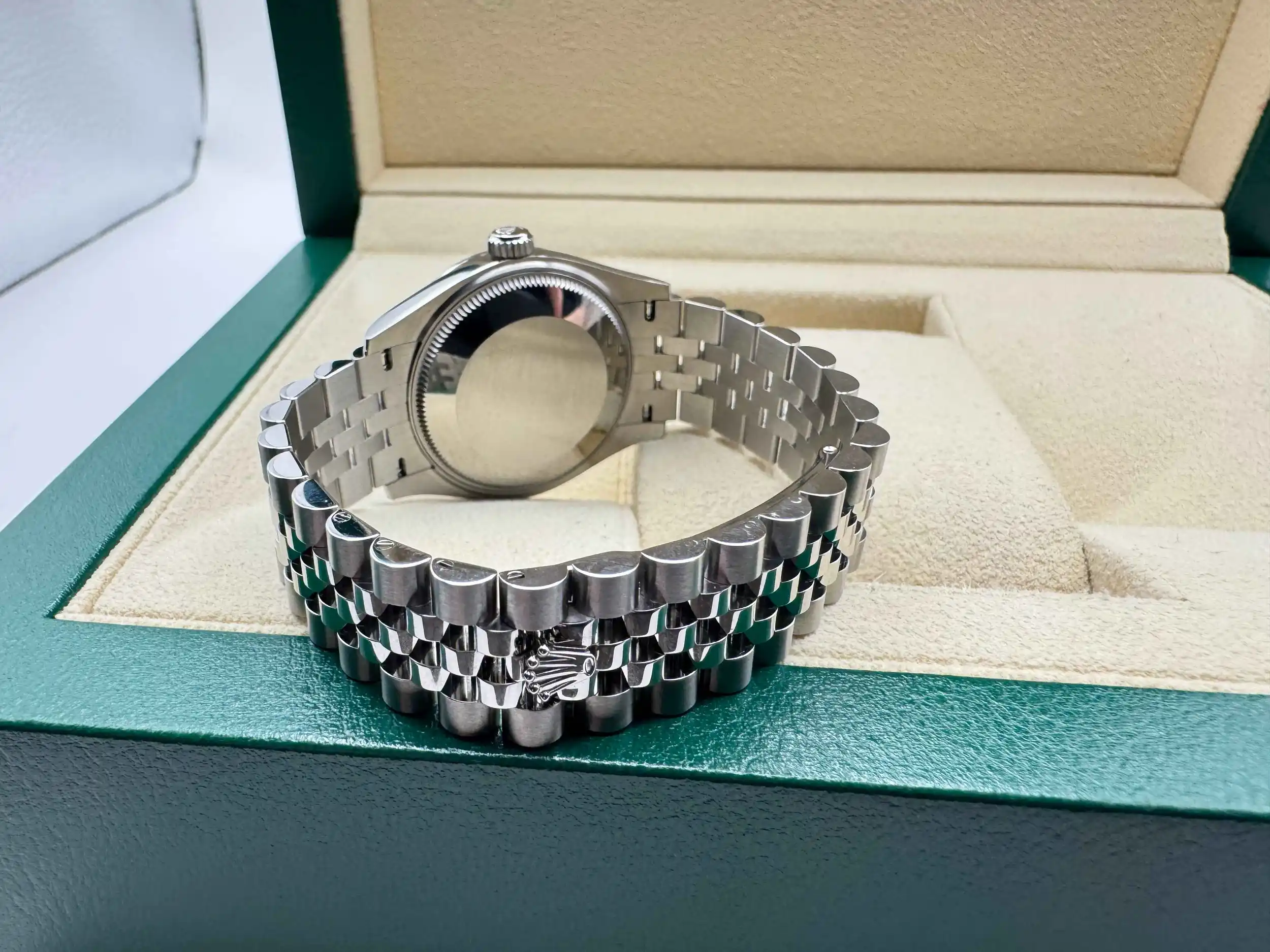 Rolex Datejust 31mm | Roze Diamanten Wijzerplaat | 18K Witgoud Gekarteld Lunette | Jubilee | 278274 - Image 11