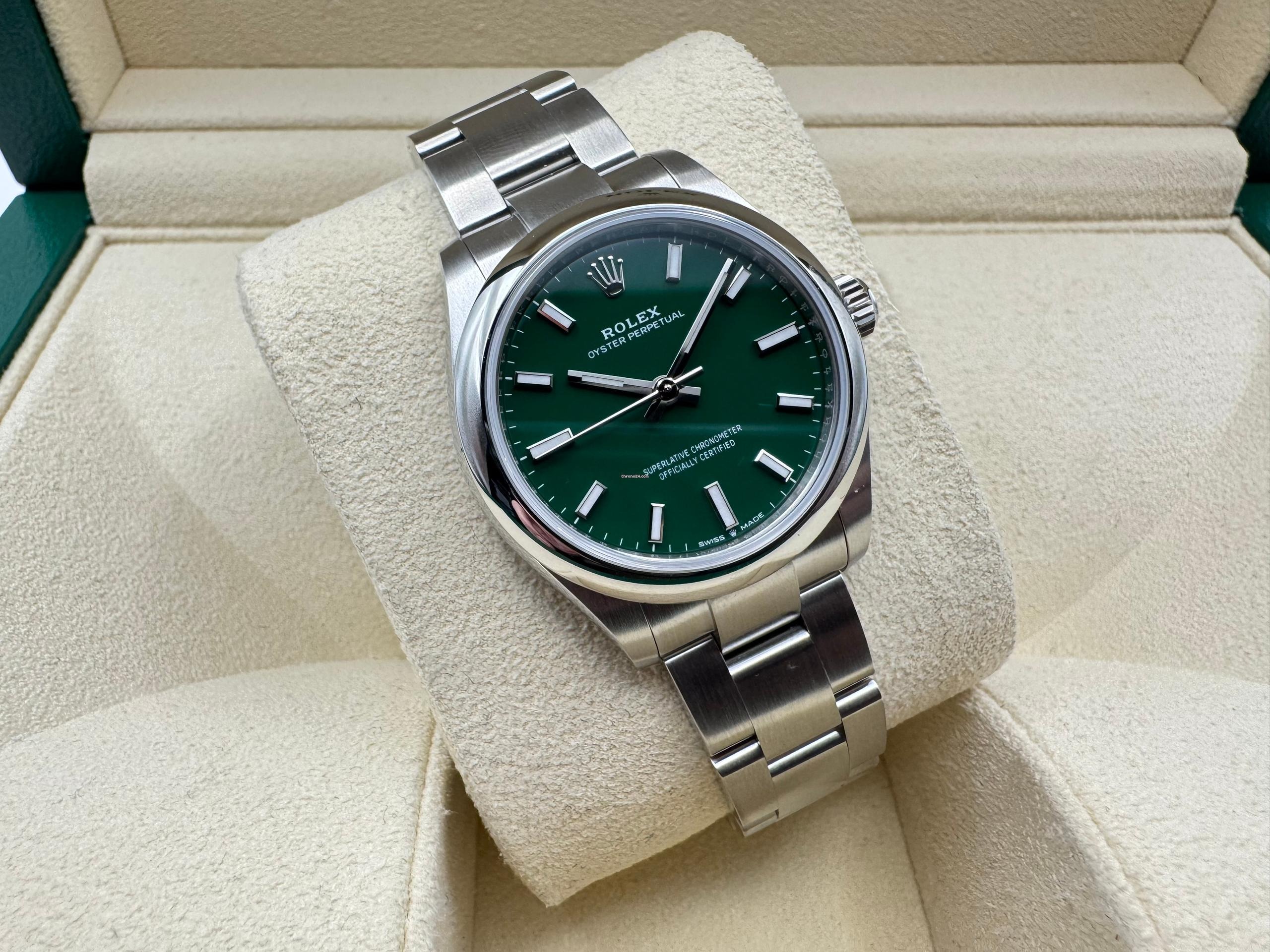 Rolex Oyster Perpetual 31mm | Groene Wijzerplaat | Glad Lunette | Oystersteel | 277200 - Image 9