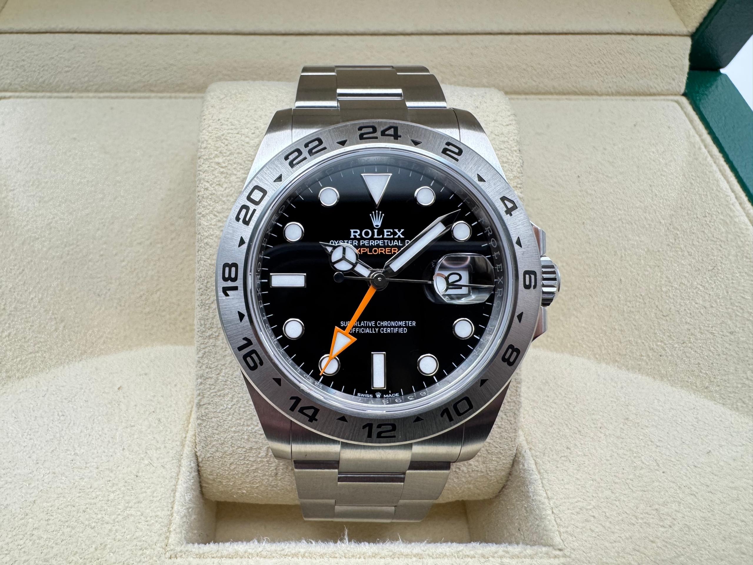 Rolex Explorer 2 | 42mm | Zwarte Wijzerplaat | Vaste 24-uurs Bezel | 226570