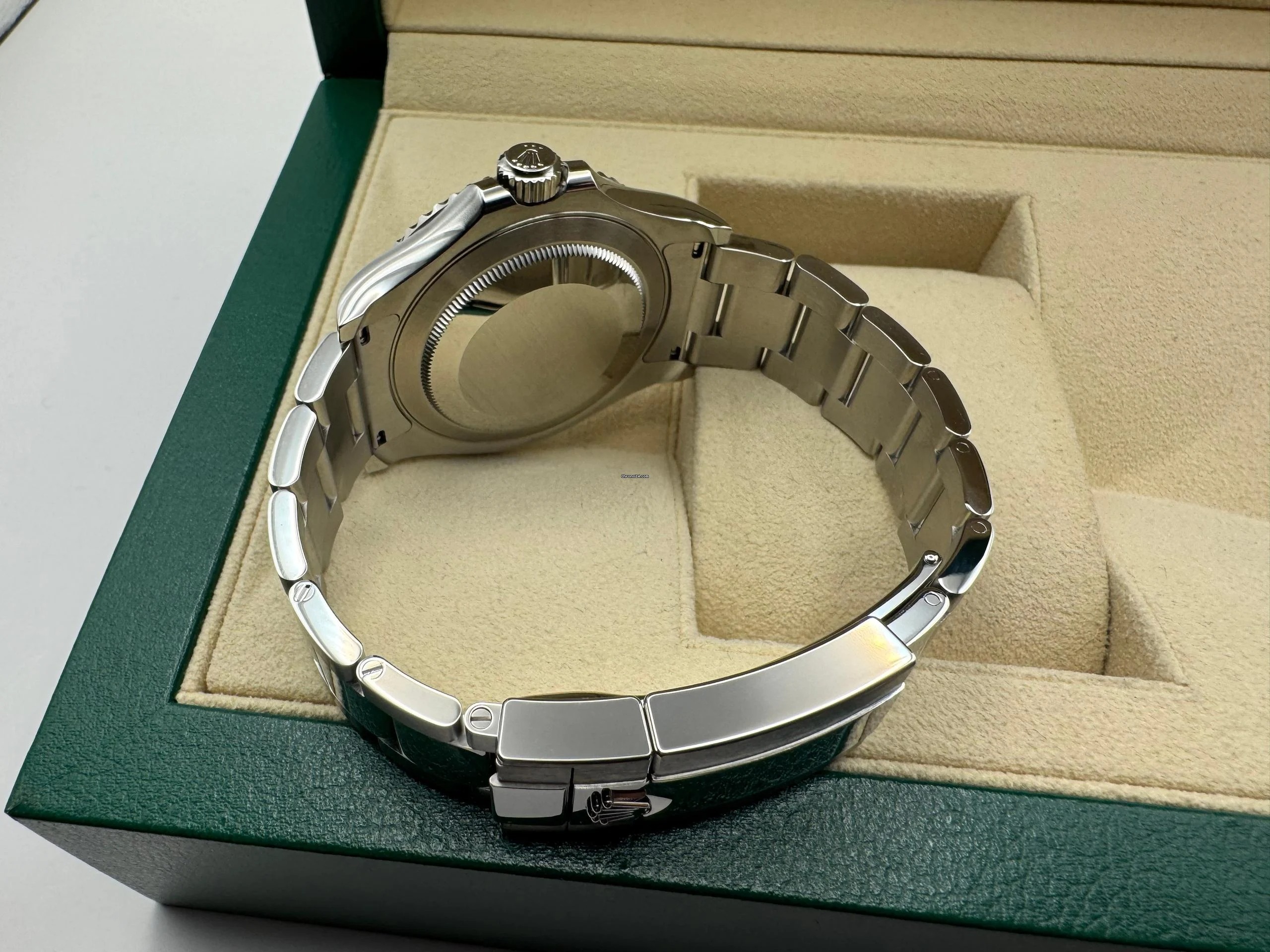 Rolex Yacht-Master 40mm | Rhodium Wijzerplaat | Massief Platina Draaibare Bezel/Lunette | 126622 - Image 8