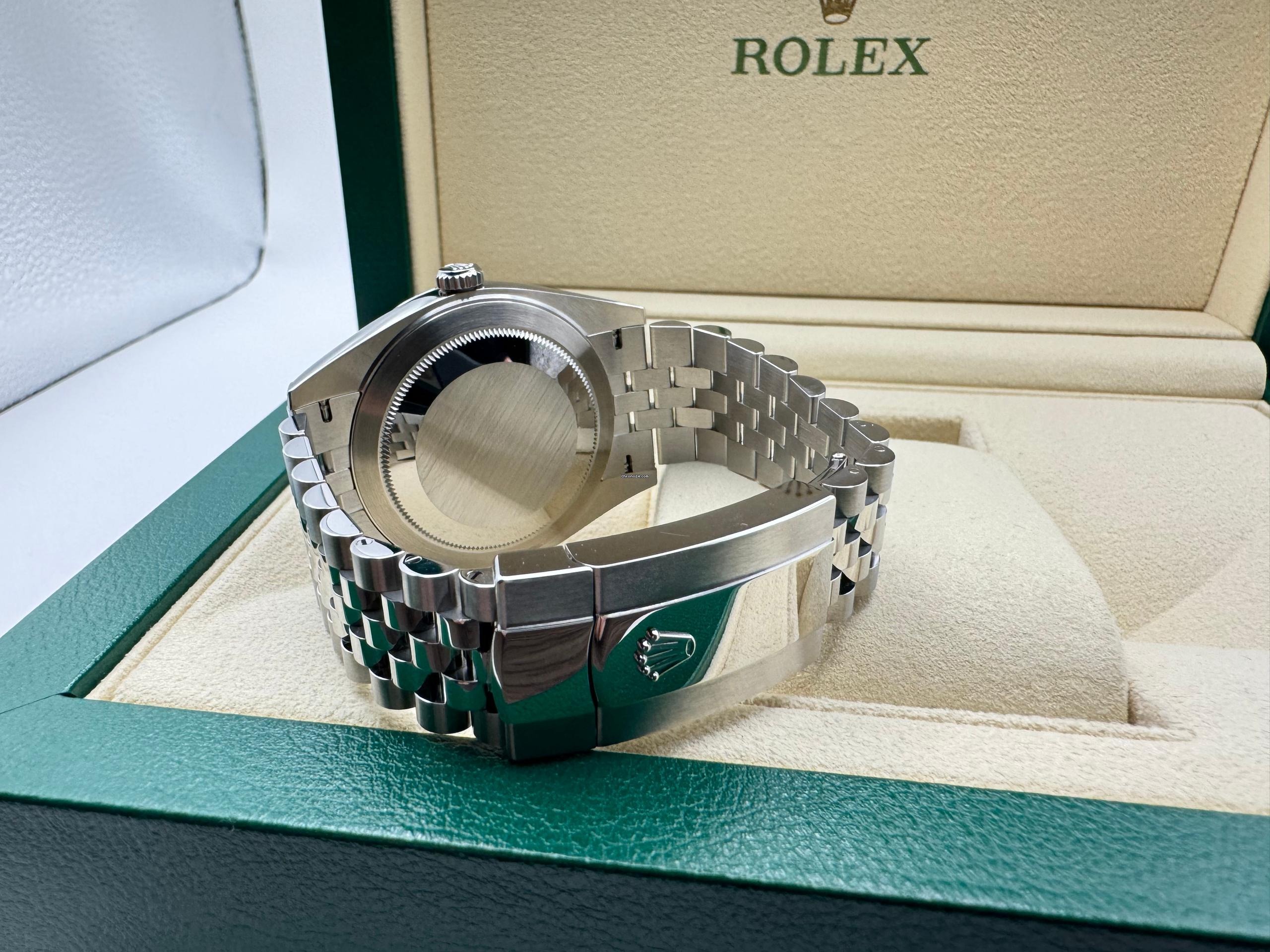 Rolex Datejust 41mm | Rhodium Diamanten & 18K Witgouden Gecanneleerde Bezel | Jubilee | 126334 - Image 5