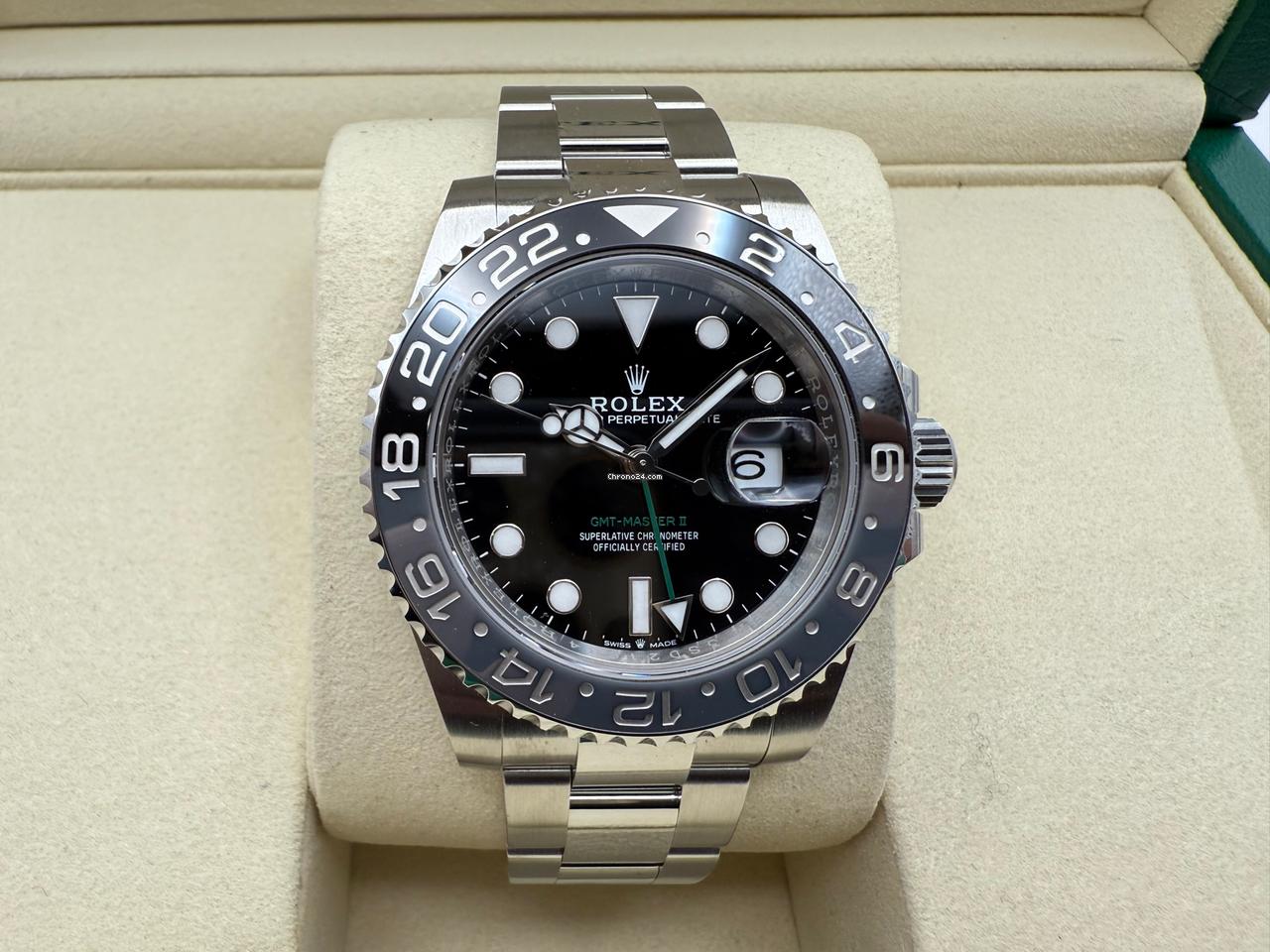 Rolex GMT Master 2 | 40mm | Bruce Wayne Zwart/grijze Cerachrom Bezel | Oystersteel | 126710GRNR