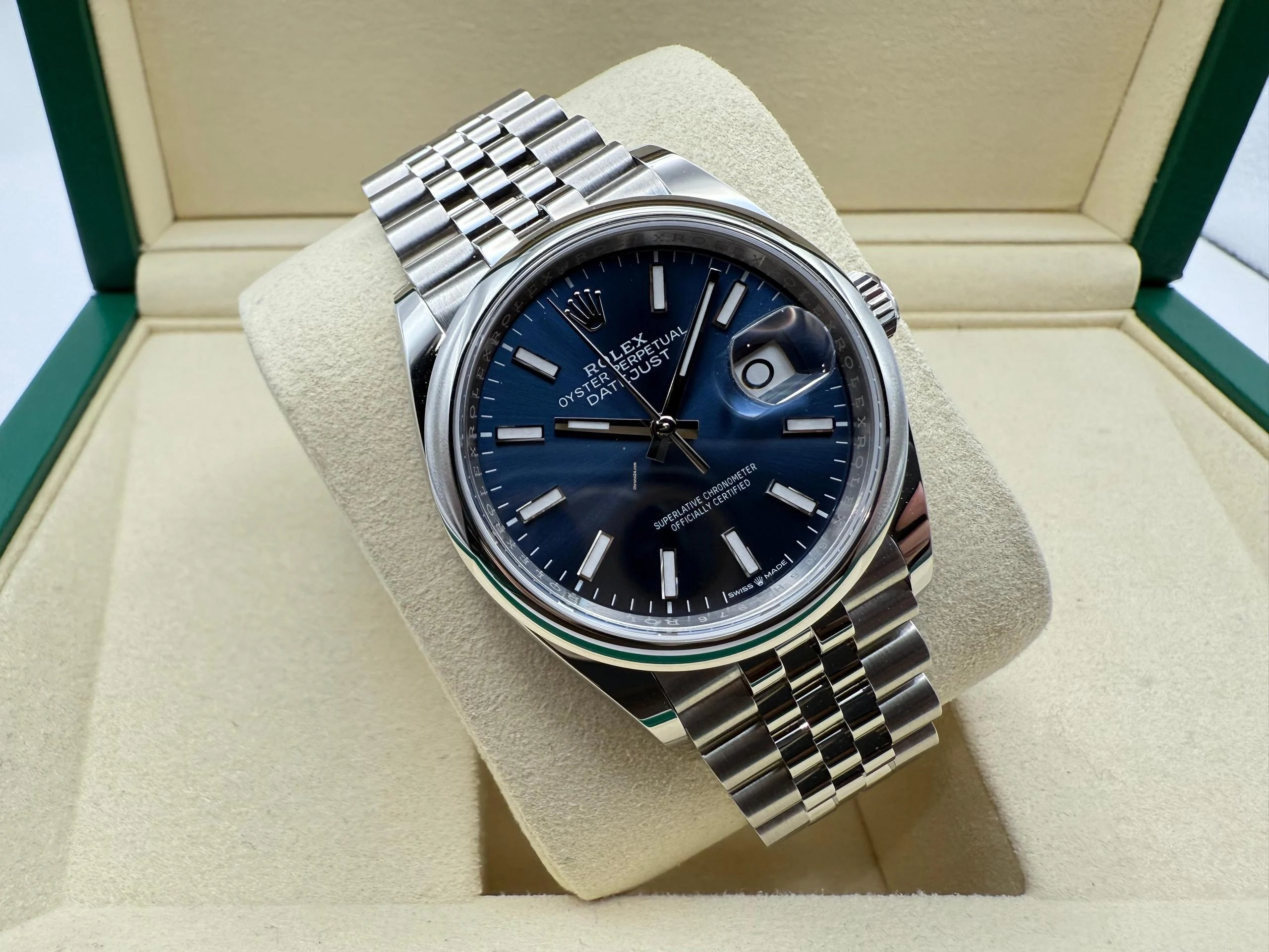Rolex Datejust 36mm | Blauwe Wijzerplaat | 18k Witgouden Lunette | Jubilee | 126234 - Image 11