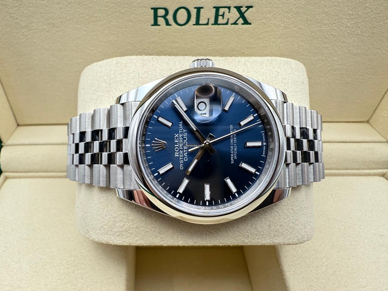 Rolex Datejust 36mm | Blauwe Wijzerplaat | 18k Witgouden Lunette | Jubilee | 126234 - Image 9