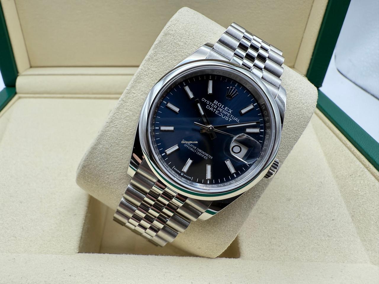 Rolex Datejust 36mm | Blauwe Wijzerplaat | 18k Witgouden Lunette | Jubilee | 126234 - Image 10