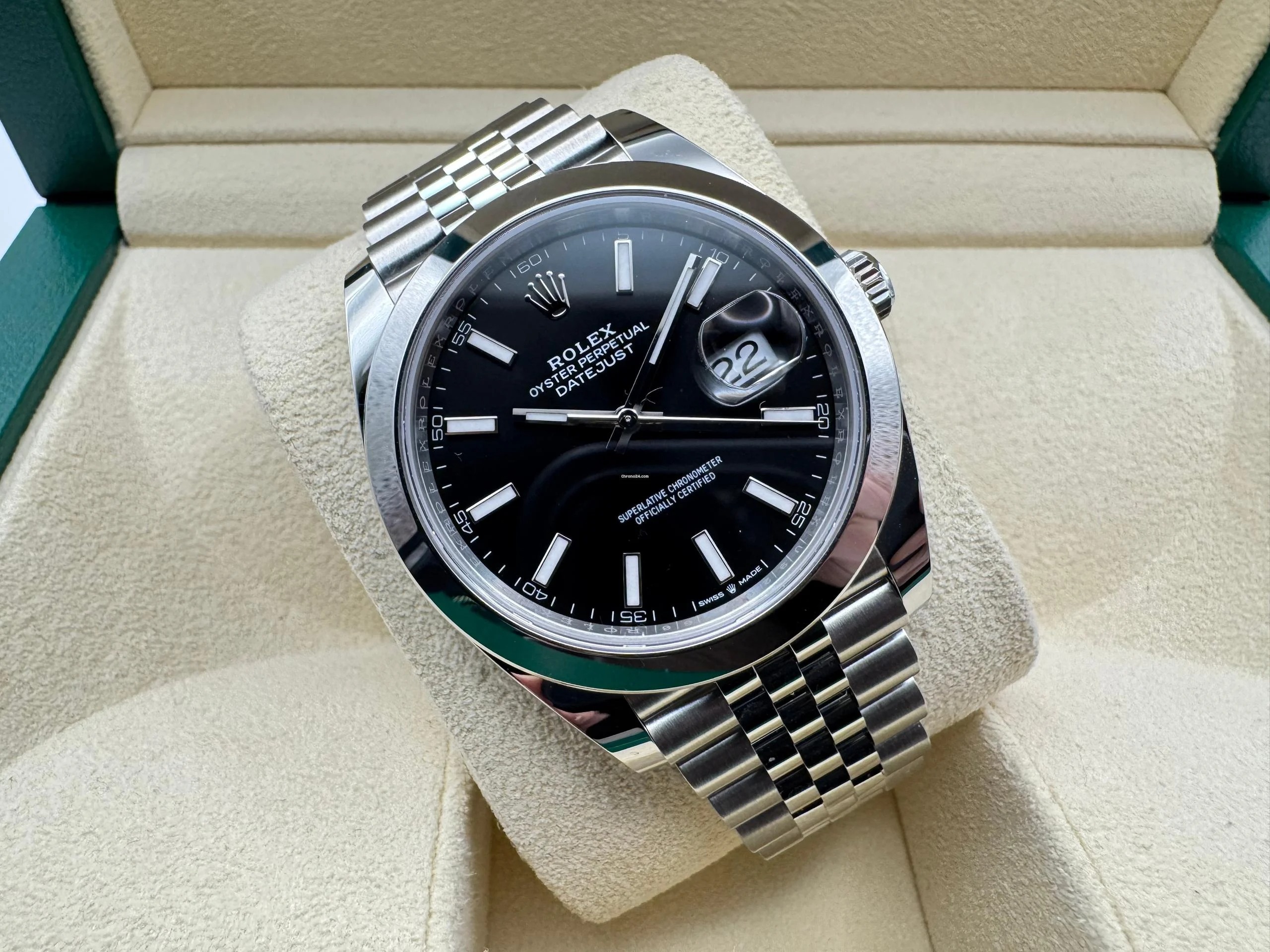 Rolex Datejust 41mm | Zwart Wijzerplaat | Gepolijste Lunette | Jubilee | 126300 - Image 4