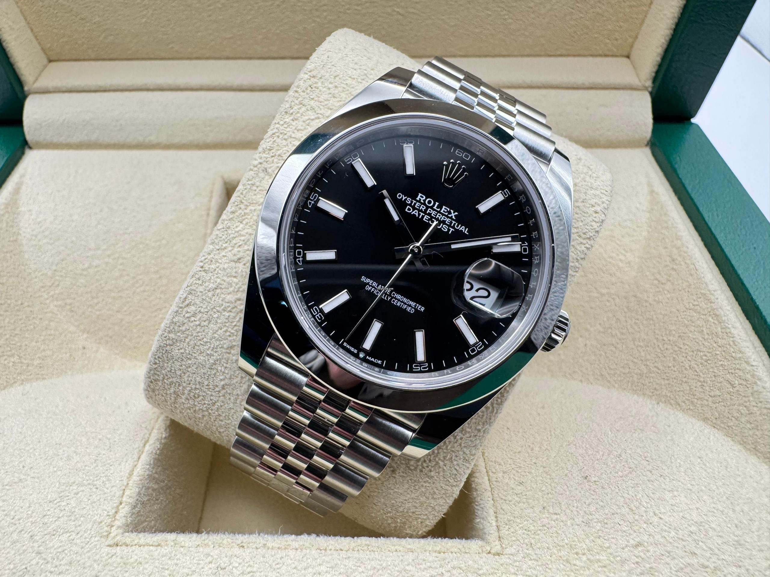 Rolex Datejust 41mm | Zwart Wijzerplaat | Gepolijste Lunette | Jubilee | 126300 - Image 5