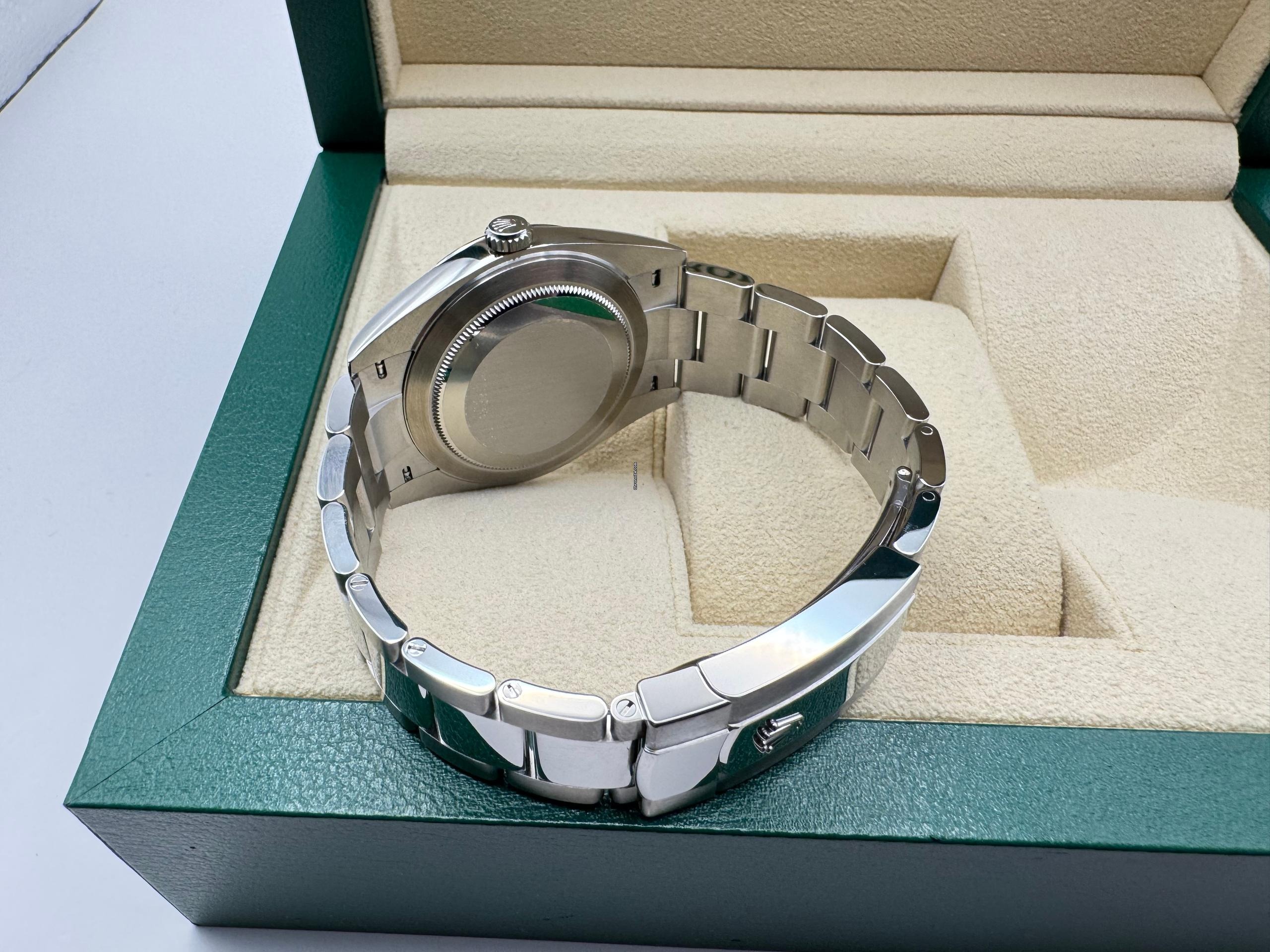 Rolex Datejust 41mm | Blauwe Wijzerplaat | 18K Witgoud Gekarteld Lunette | OysterSteel | 126334 - Image 10