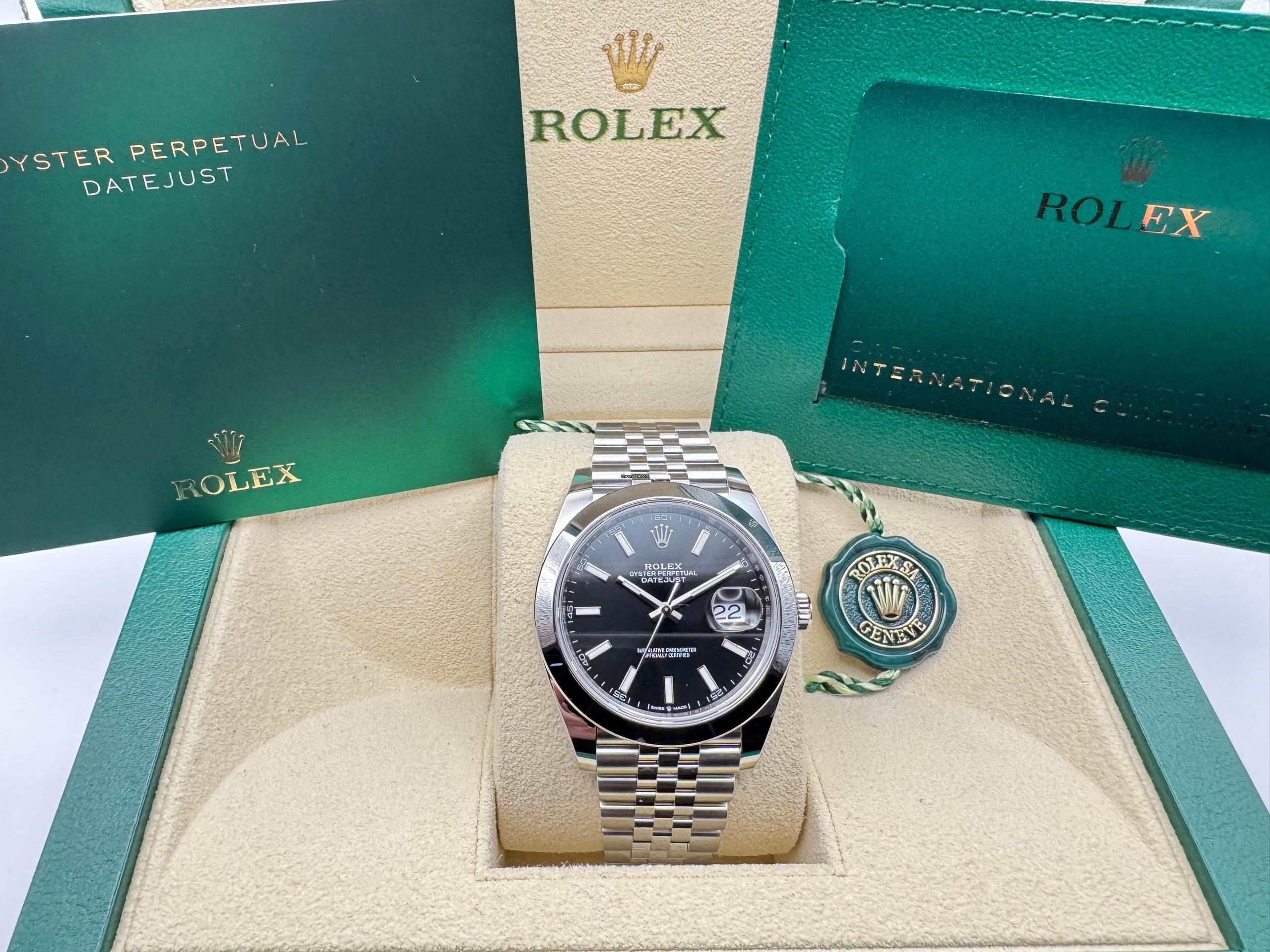Rolex Datejust 41mm | Zwart Wijzerplaat | Gepolijste Lunette | Jubilee | 126300 - Image 3