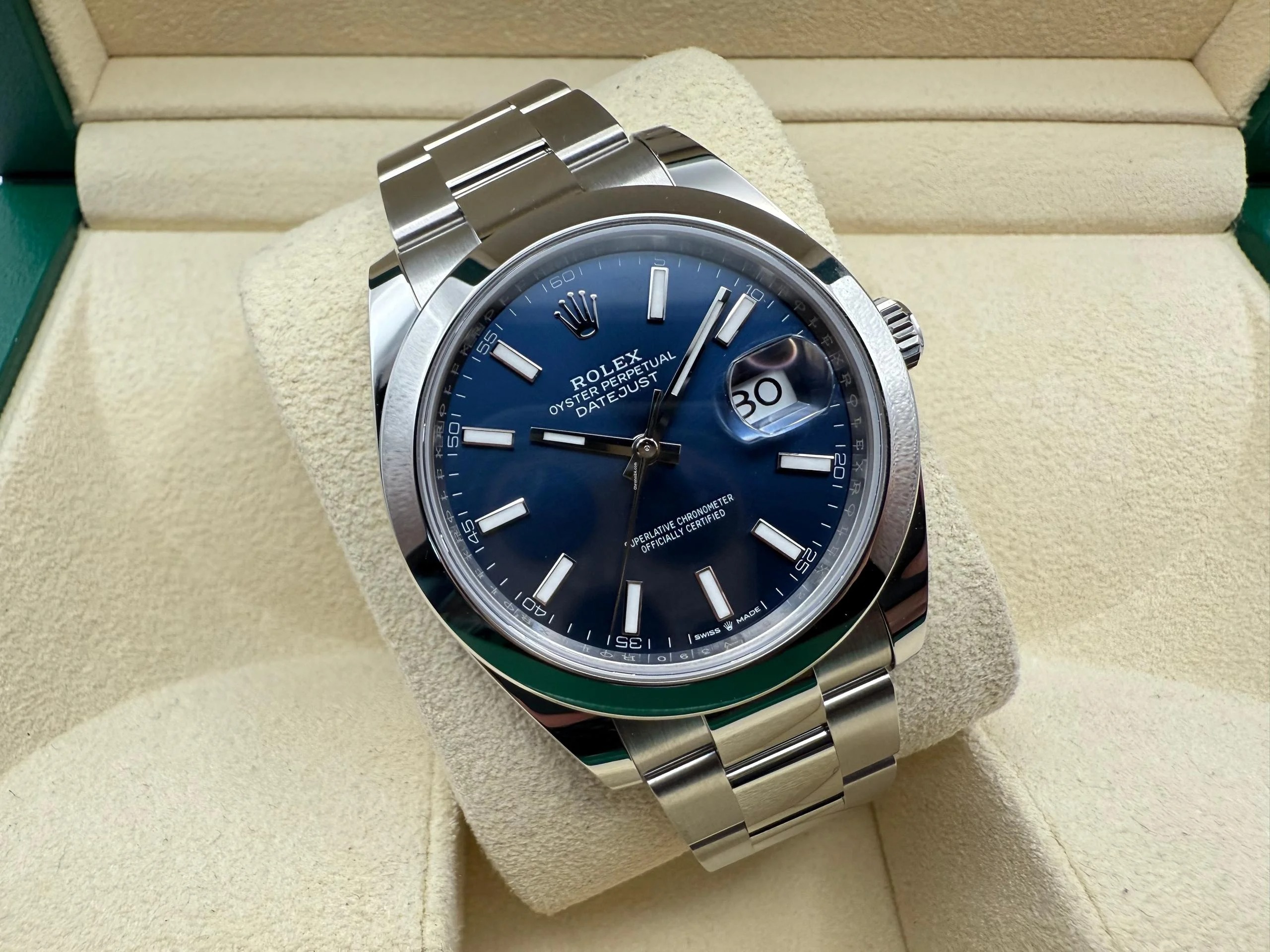 Rolex Datejust 41mm | Blauwe Wijzerplaat | Oystersteel | 126300 - Image 4
