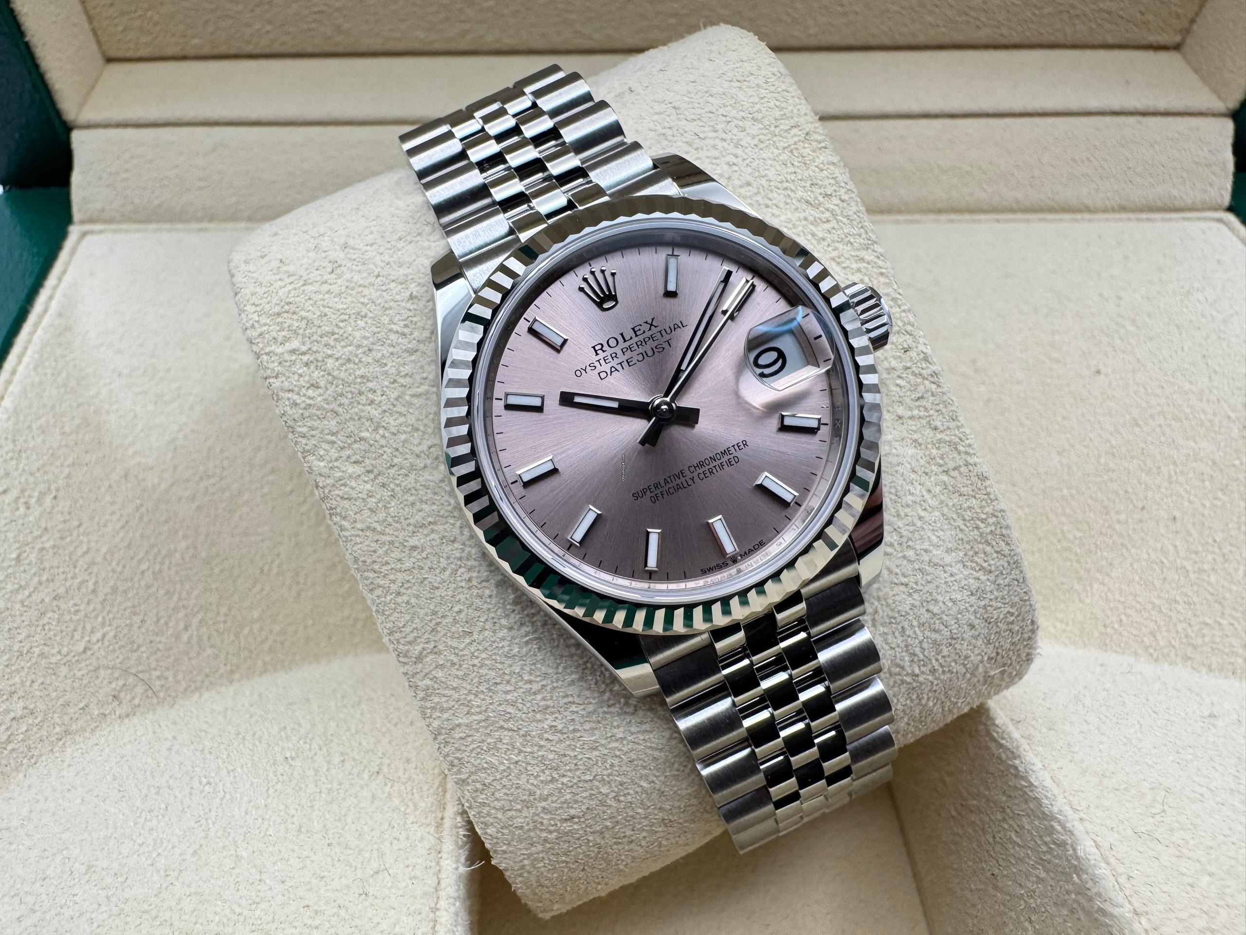 Rolex Datejust 31mm | Roze Wijzerplaat | 18k Witgouden Lunette | Jubilee | 278274 - Image 4