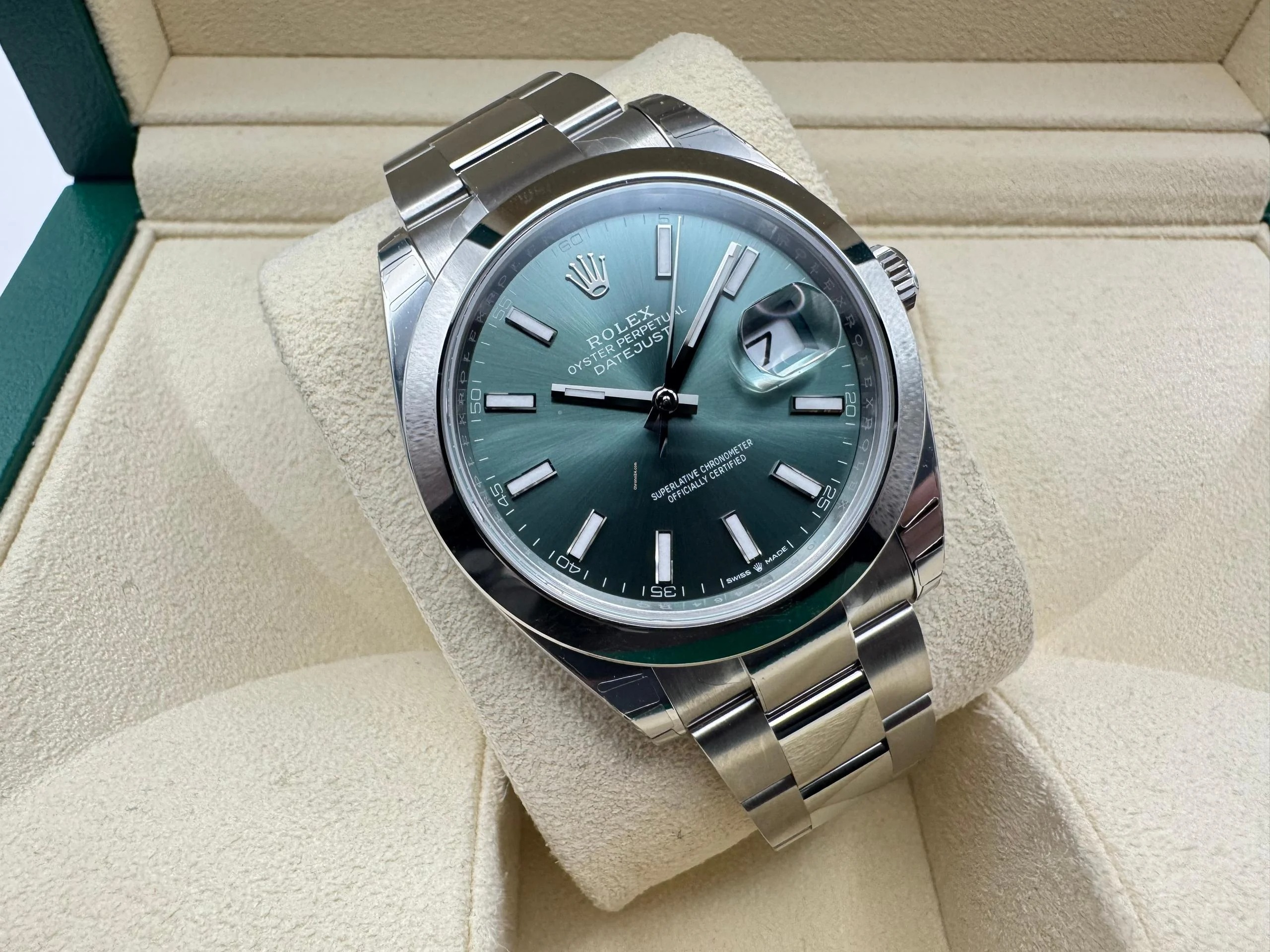 Rolex Datejust 41mm | Mintgroene Wijzerplaat | Oystersteel | 126300 - Image 4
