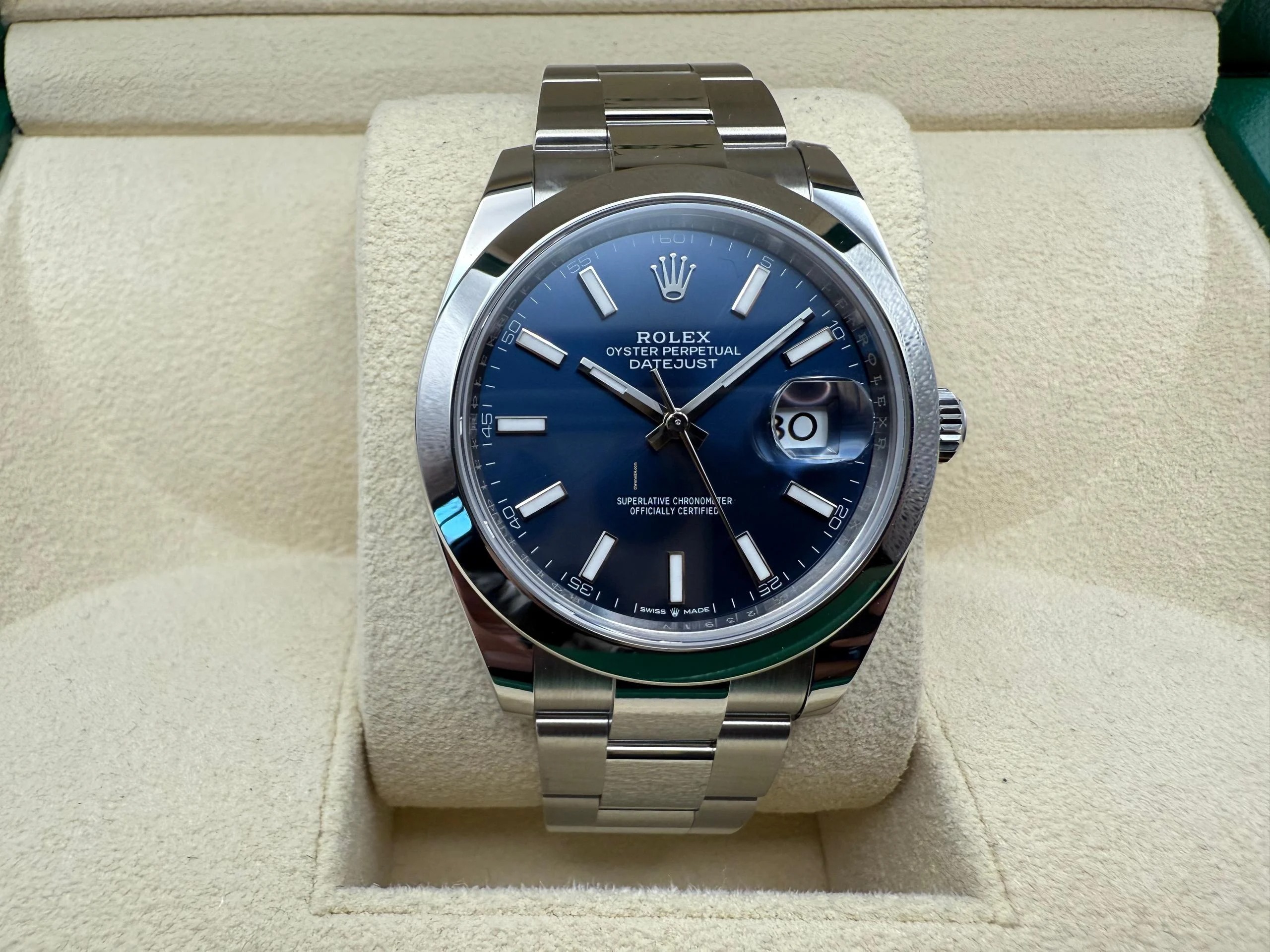 Rolex Datejust 41mm | Blauwe Wijzerplaat | Oystersteel | 126300