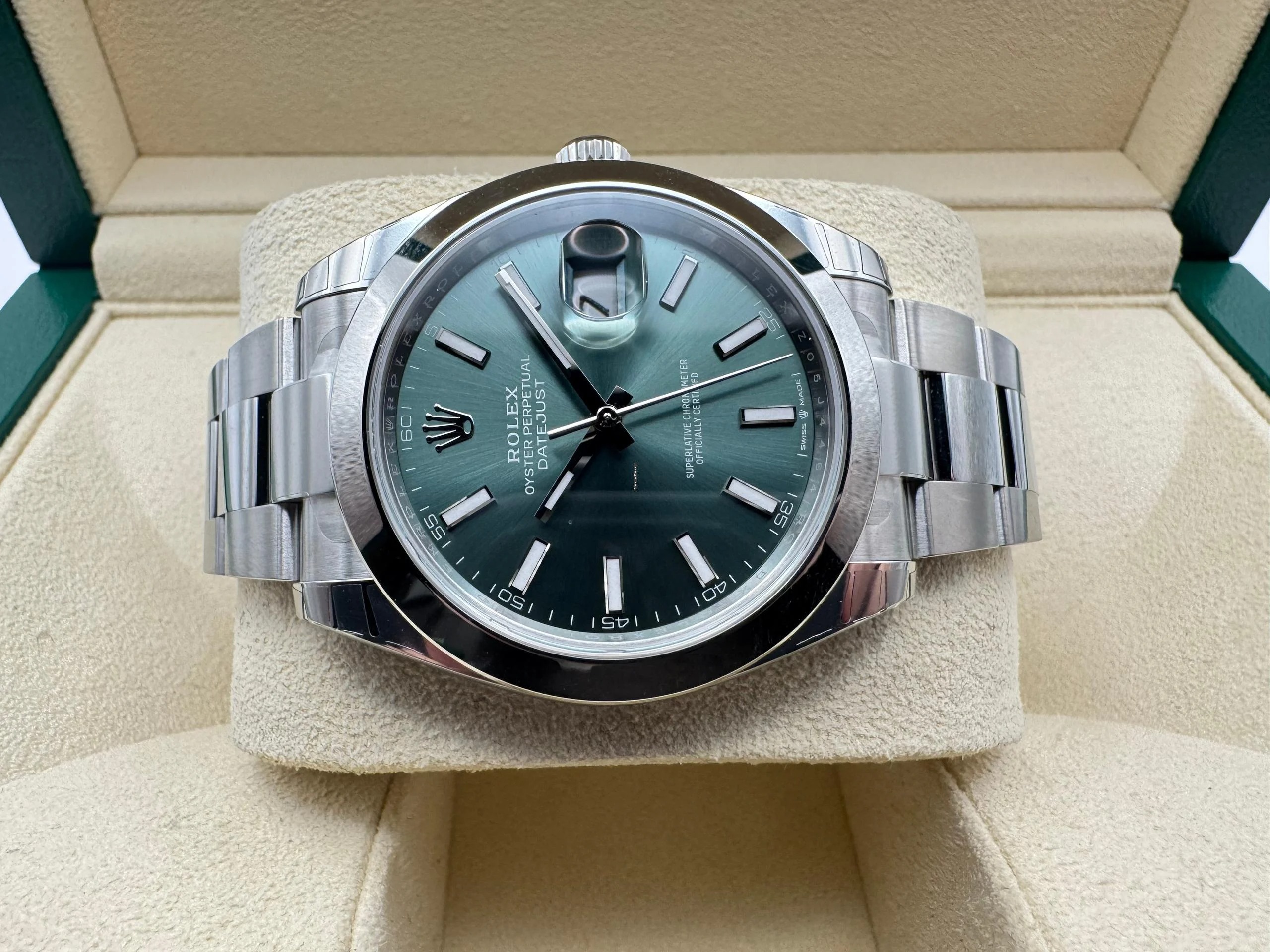 Rolex Datejust 41mm | Mintgroene Wijzerplaat | Oystersteel | 126300 - Image 6