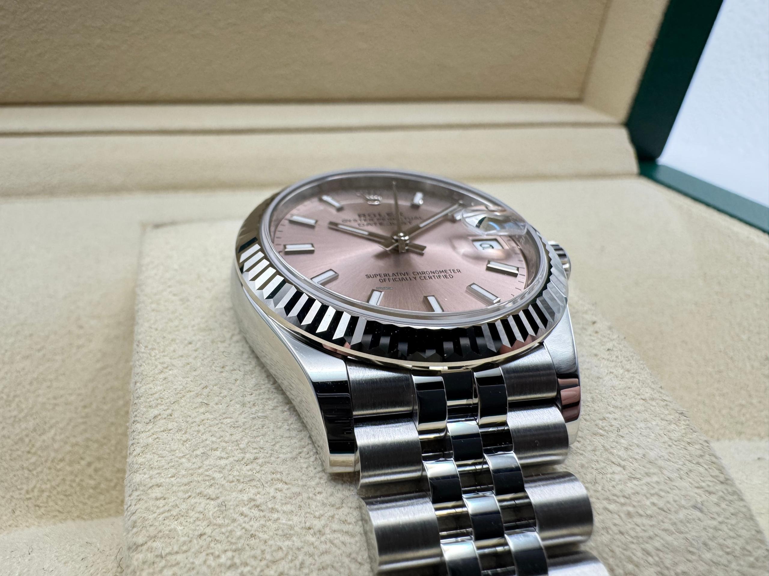 Rolex Datejust 31mm | Roze Wijzerplaat | 18k Witgouden Lunette | Jubilee | 278274 - Image 10