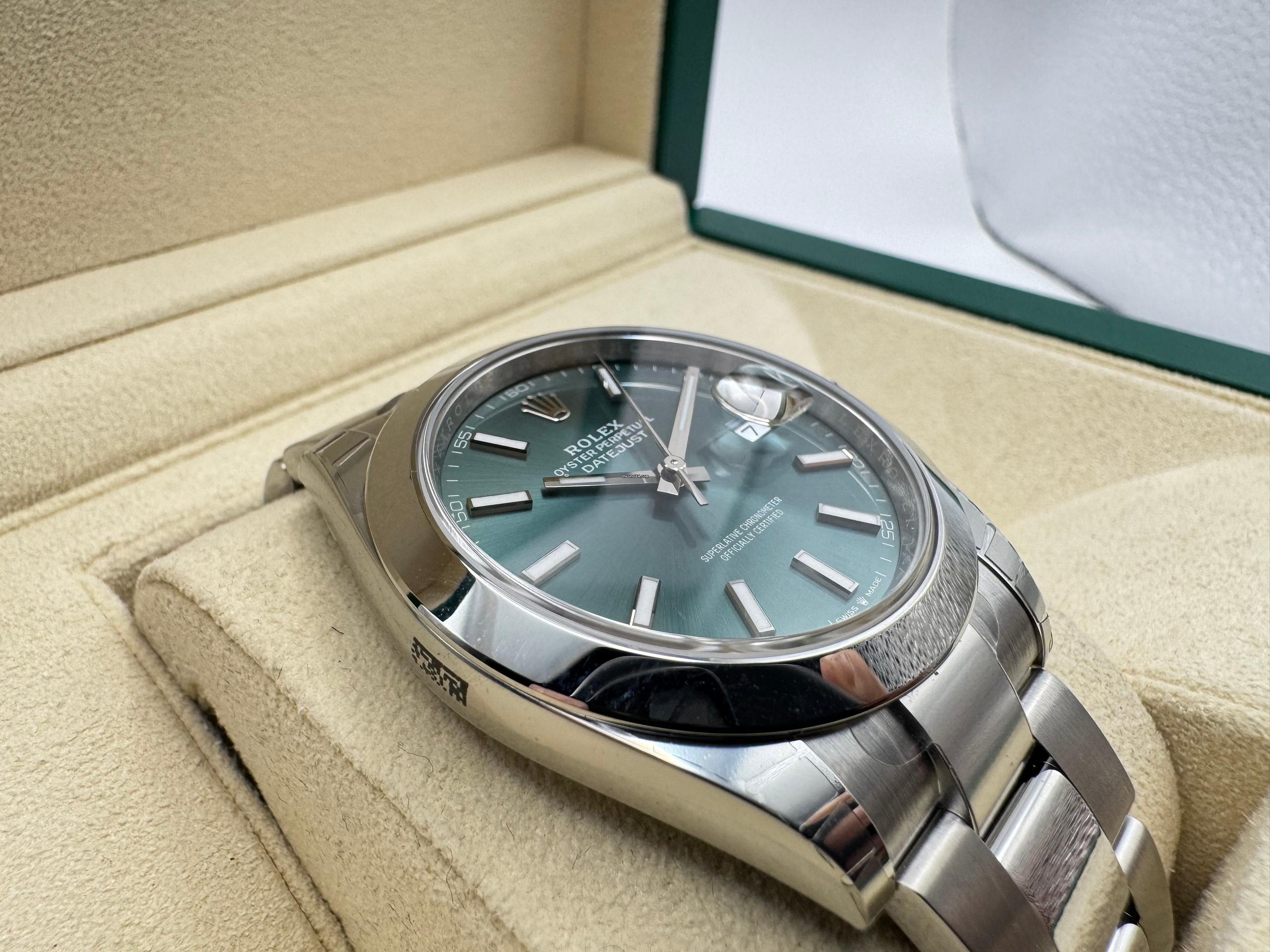 Rolex Datejust 41mm | Mintgroene Wijzerplaat | Oystersteel | 126300 - Image 12