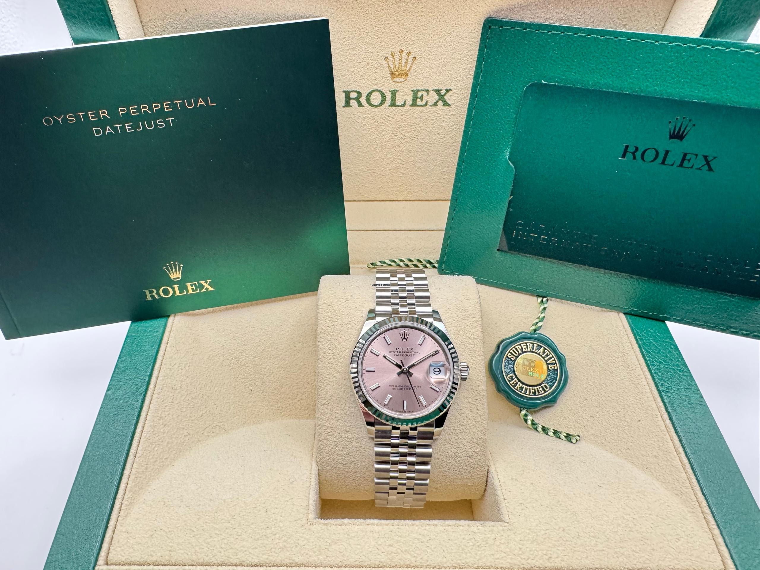 Rolex Datejust 31mm | Roze Wijzerplaat | 18k Witgouden Lunette | Jubilee | 278274 - Image 3