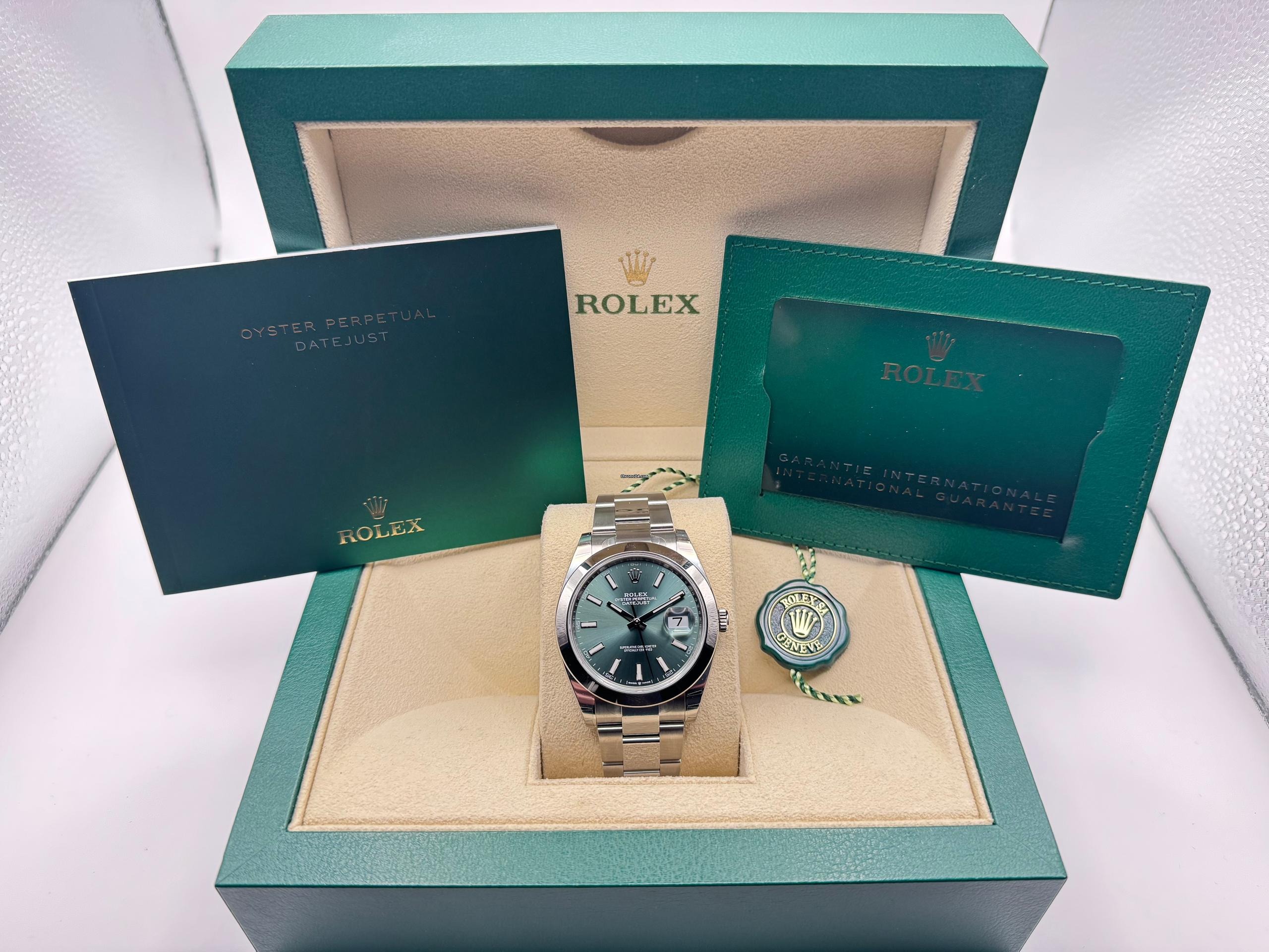 Rolex Datejust 41mm | Mintgroene Wijzerplaat | Oystersteel | 126300 - Image 3