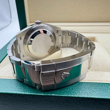 Rolex Datejust 41mm | Rhodium Wijzerplaat | Gladde Oystersteel Lunette | 126300 - Image 4