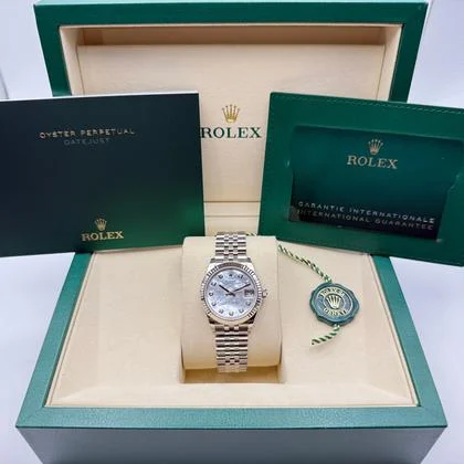 Rolex Datejust 31mm | Mother of Pearl Met Diamanten | 18K Witgoud Gekarteld Lunette | Jubilee | 278274 - Image 2