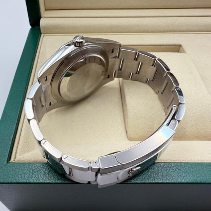 Rolex Datejust 41mm | Zilveren Wijzerplaat | Gekartelde Bezel Van 18k Witgoud | Oystersteel | 126334 - Image 6