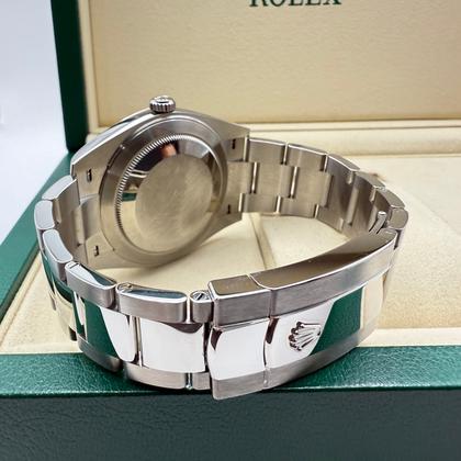 Rolex Datejust 41mm | Zilveren Wijzerplaat | Gekartelde Bezel Van 18k Witgoud | Oystersteel | 126334 - Image 7