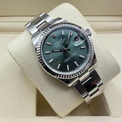 Rolex Datejust 31mm | Mint Groen Wijzerplaat Staal &18K Witgouden Lunette | 278274 - Image 3