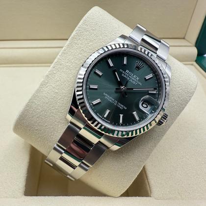 Rolex Datejust 31mm | Mint Groen Wijzerplaat Staal &18K Witgouden Lunette | 278274 - Image 4