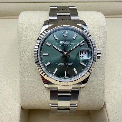 Rolex Datejust 31mm | Mint Groen Wijzerplaat Staal &18K Witgouden Lunette | 278274