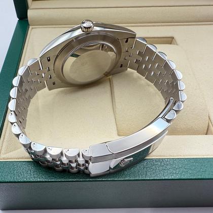 Rolex Datejust 41mm | Wit Wijzerplaat & Gladde Lunette | Jubilee | 126300 - Image 6