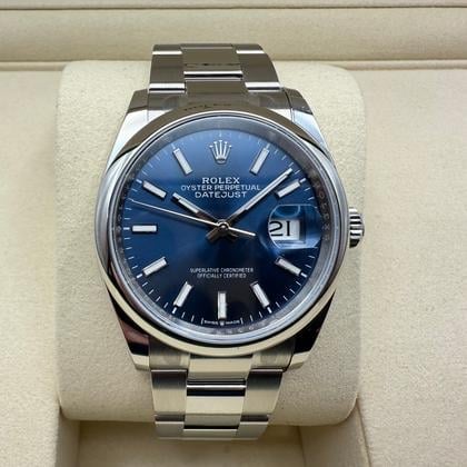 Rolex Datejust 36mm | Blauwe Wijzerplaat | Oystersteel | 126200