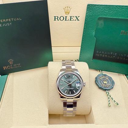 Rolex Datejust 31mm | Mint Groene Wijzerplaat | Oyster-band Gladde Lunette | 278240 - Image 3