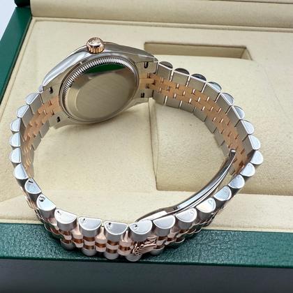 Rolex Datejust 31mm | Mother Of Pearl Met Diamanten | 18K Everose Goud Gekartelde Bezel | Jubilee | 278271 - Image 6